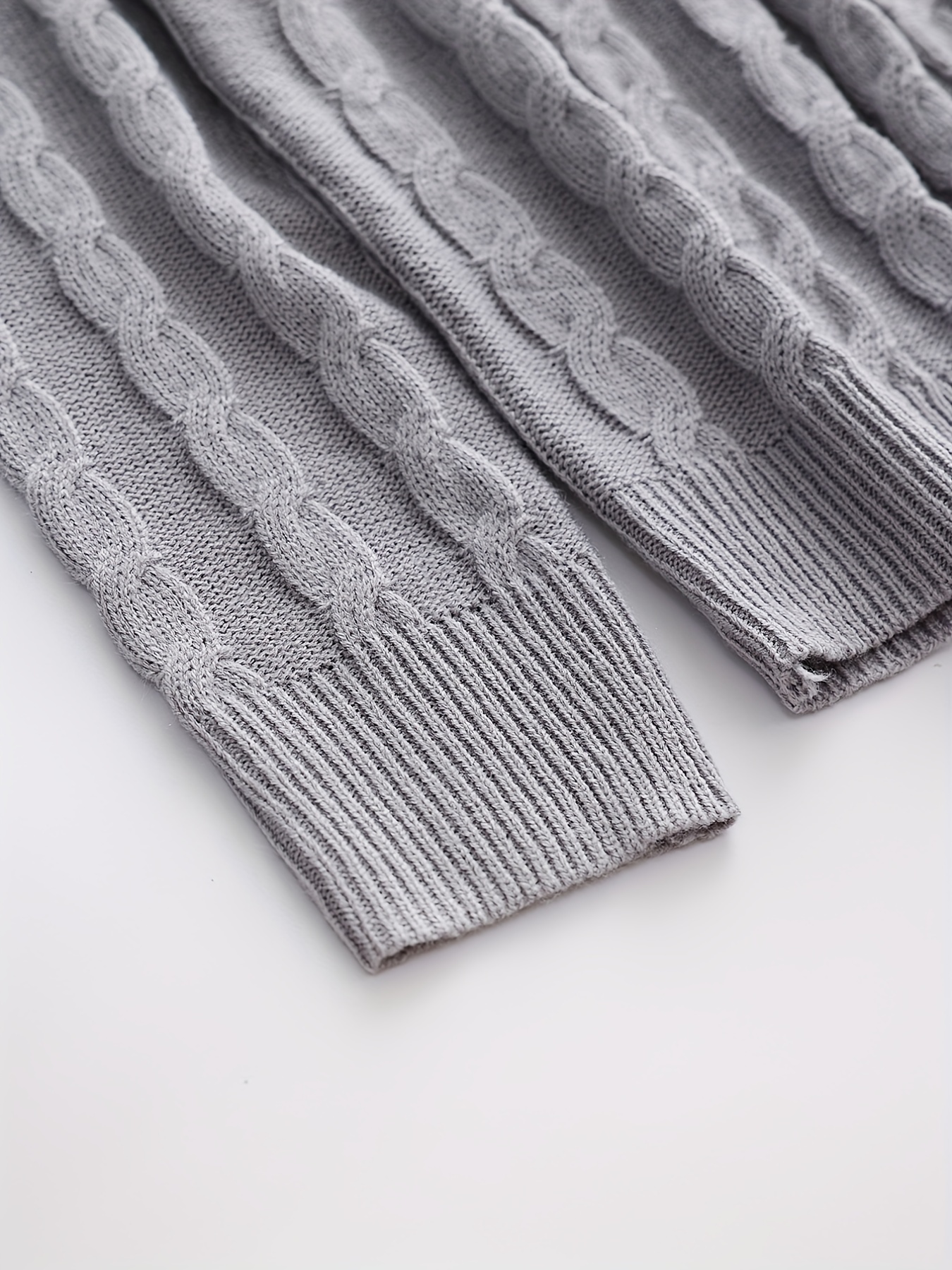 all match knitted shawl collar sweater mens casual warm high stretchy pullover sweater for fall winter details 4