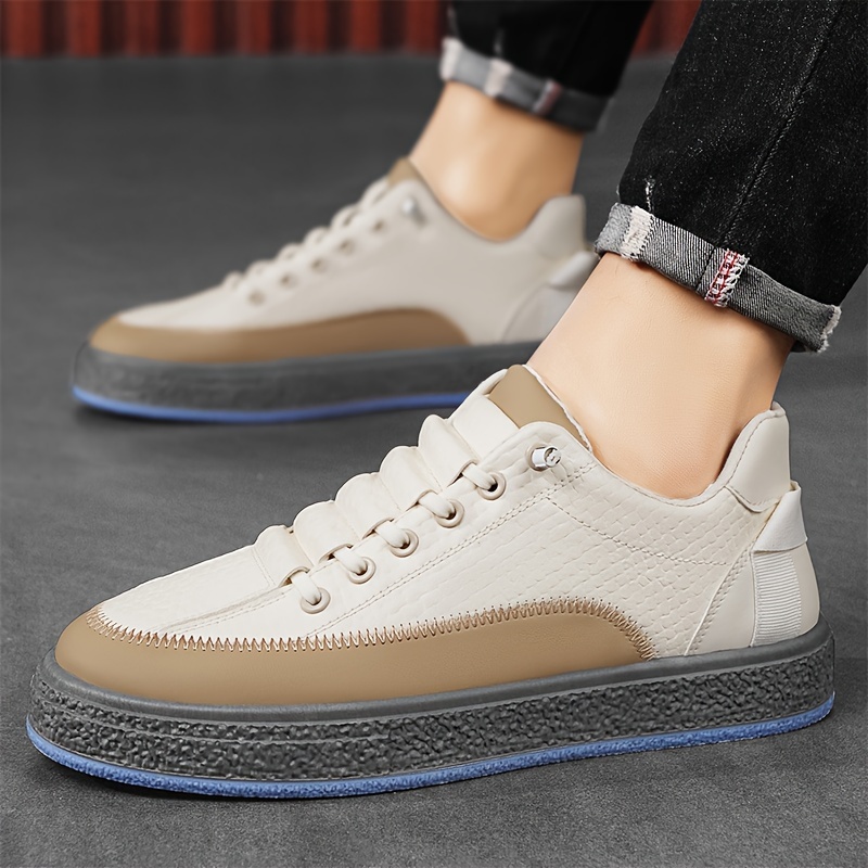 colour block skateboard shoes men s trendy street style details 6