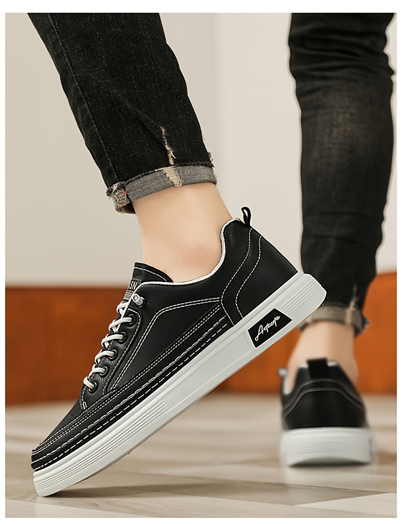 low top skateboard shoes men s casual lightweight non slip details 5