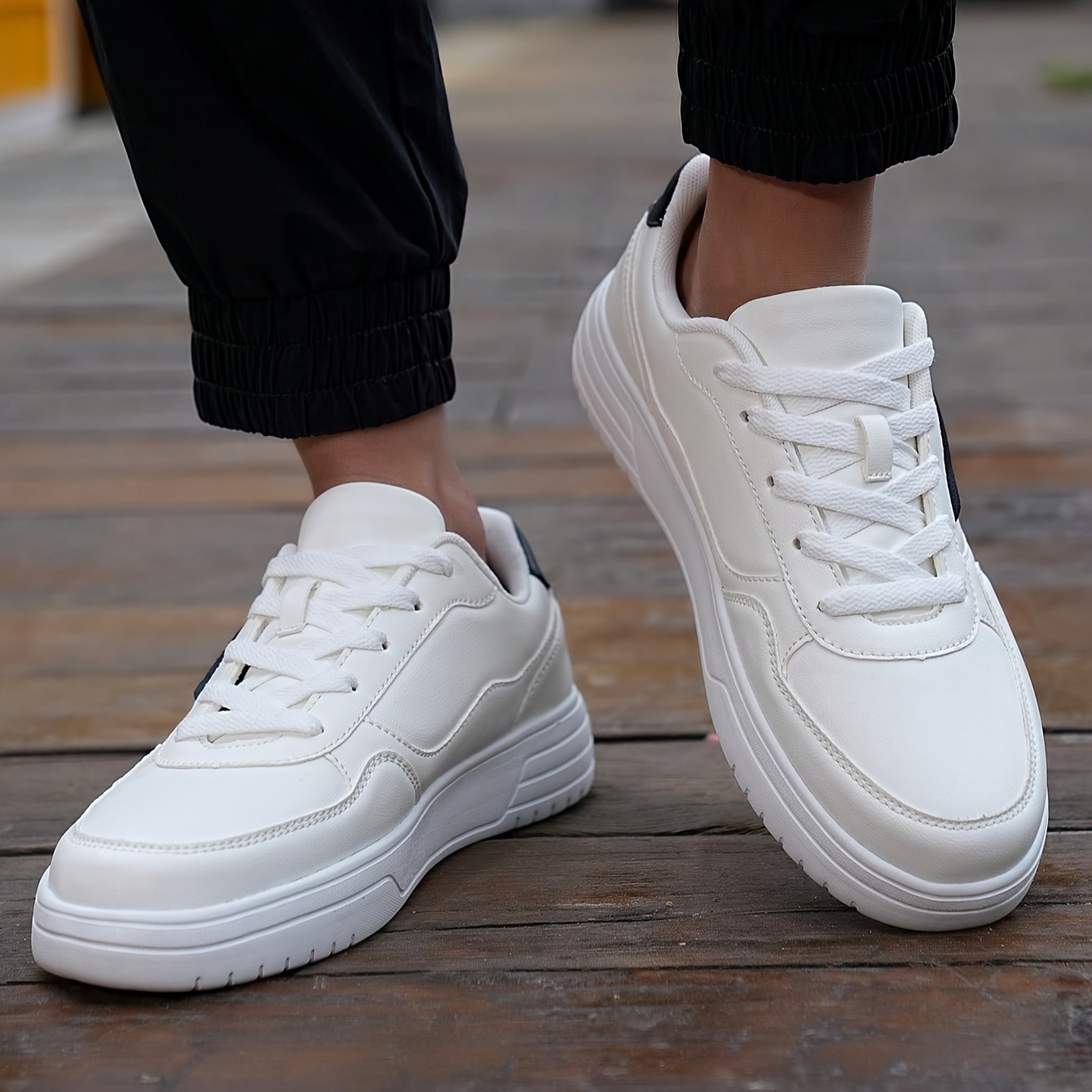 skate shoes men s trendy solid comfy non slip lace casual details 2