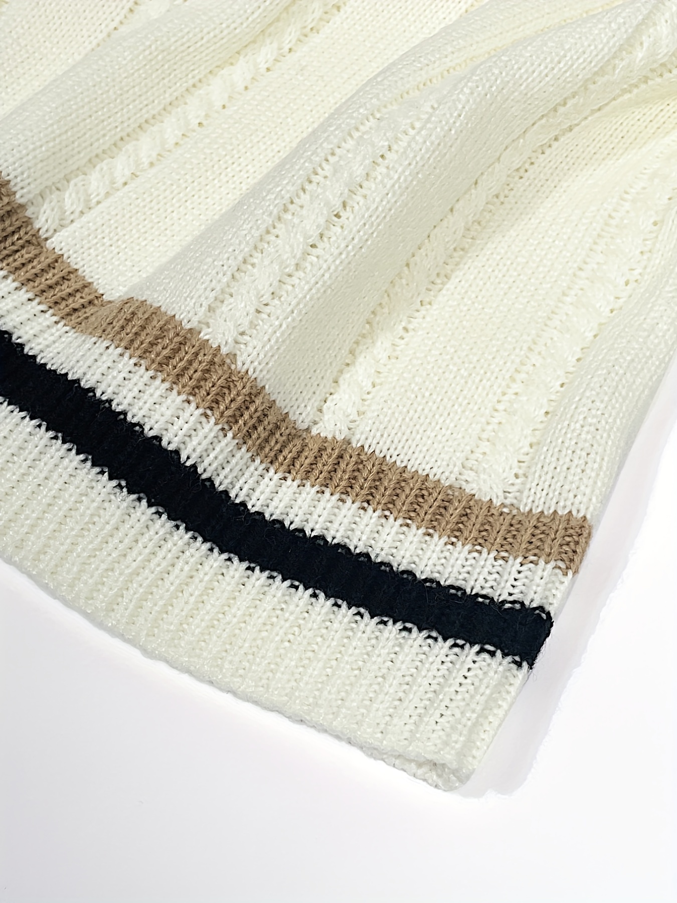 elegant slightly stretch preppy vest mens casual vintage style v neck vest for fall winter details 13