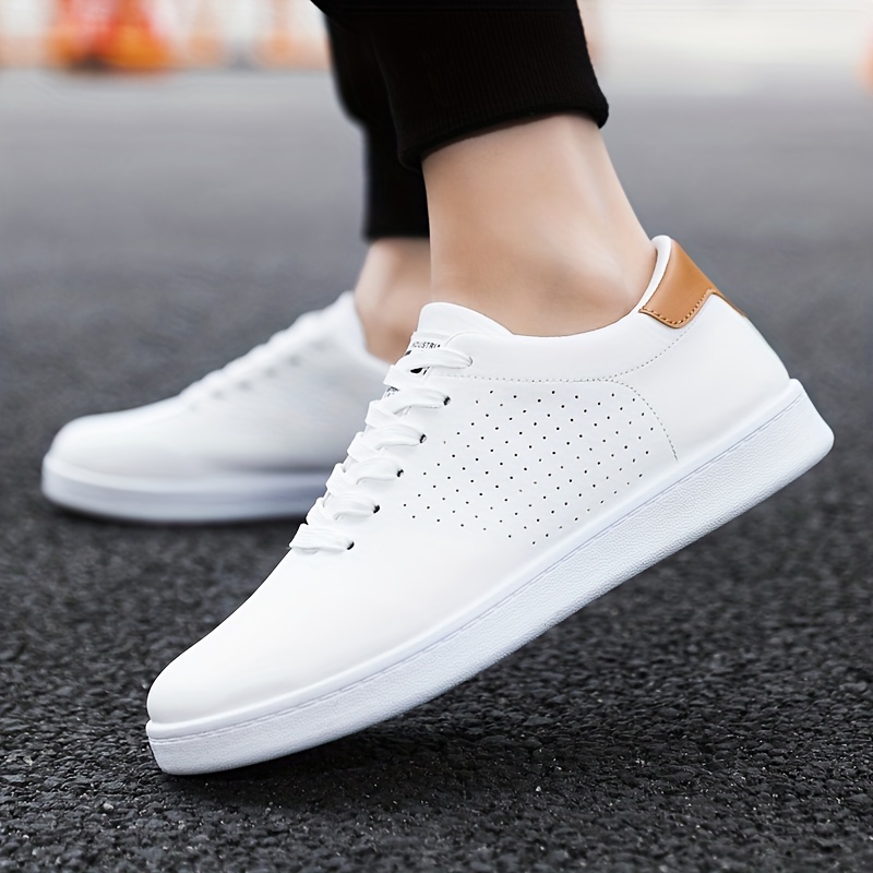 low top skateboard shoes men s trendy solid colour details 11