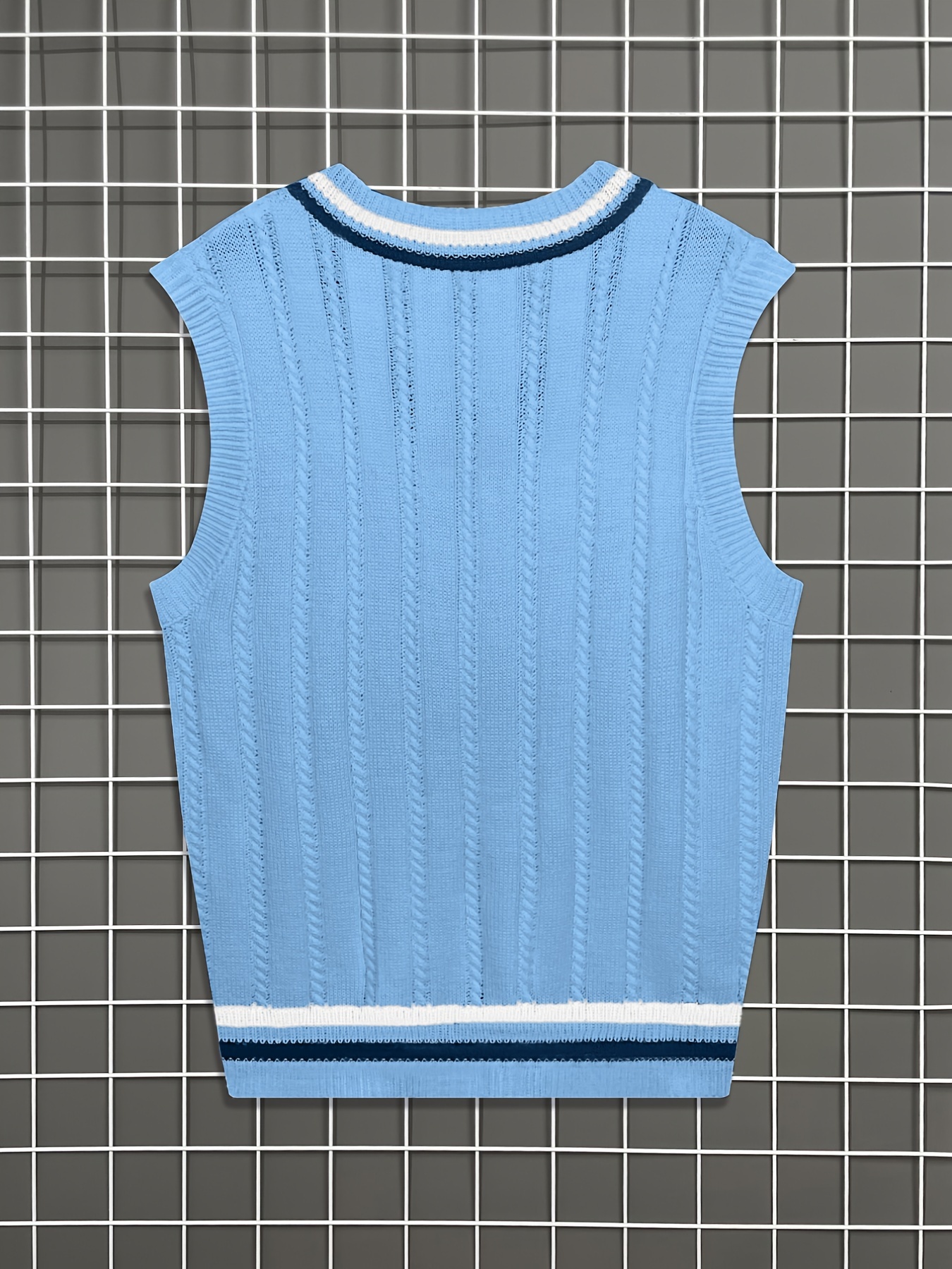 elegant slightly stretch preppy vest mens casual vintage style v neck vest for fall winter details 6