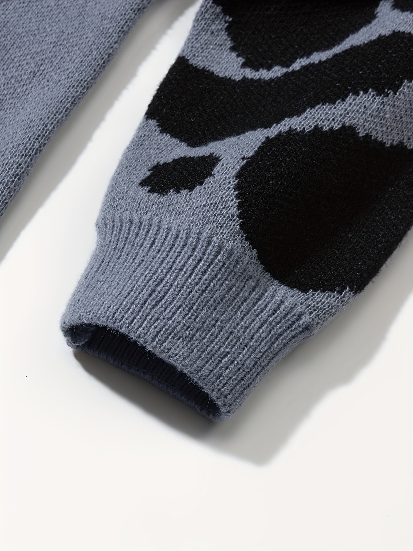 trendy pattern knitted sweater mens casual warm slightly stretch crew neck pullover sweater for men fall winter details 23