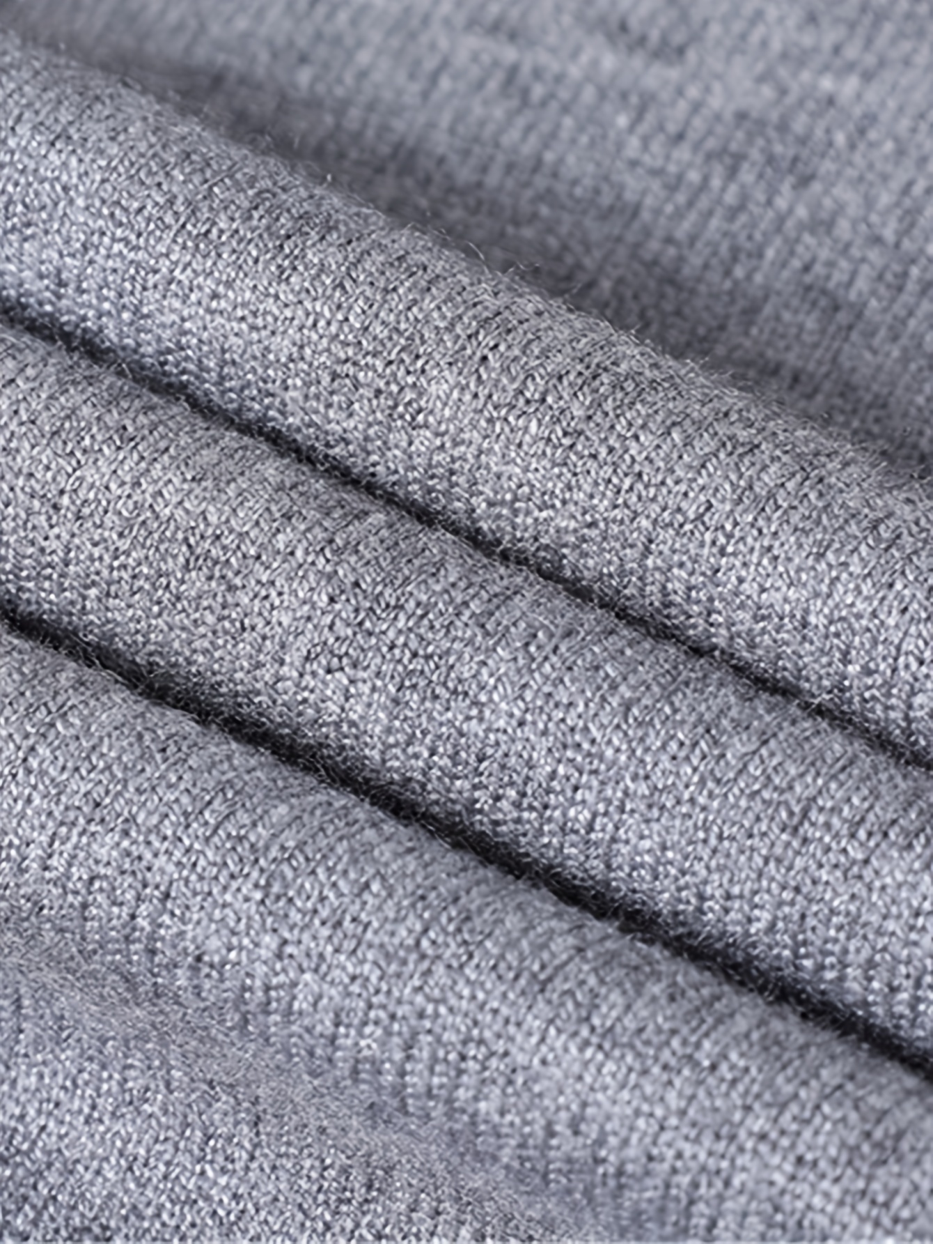 mens casual solid knitted sweater warm and stretchy crew neck pullover for fall and winter details 48