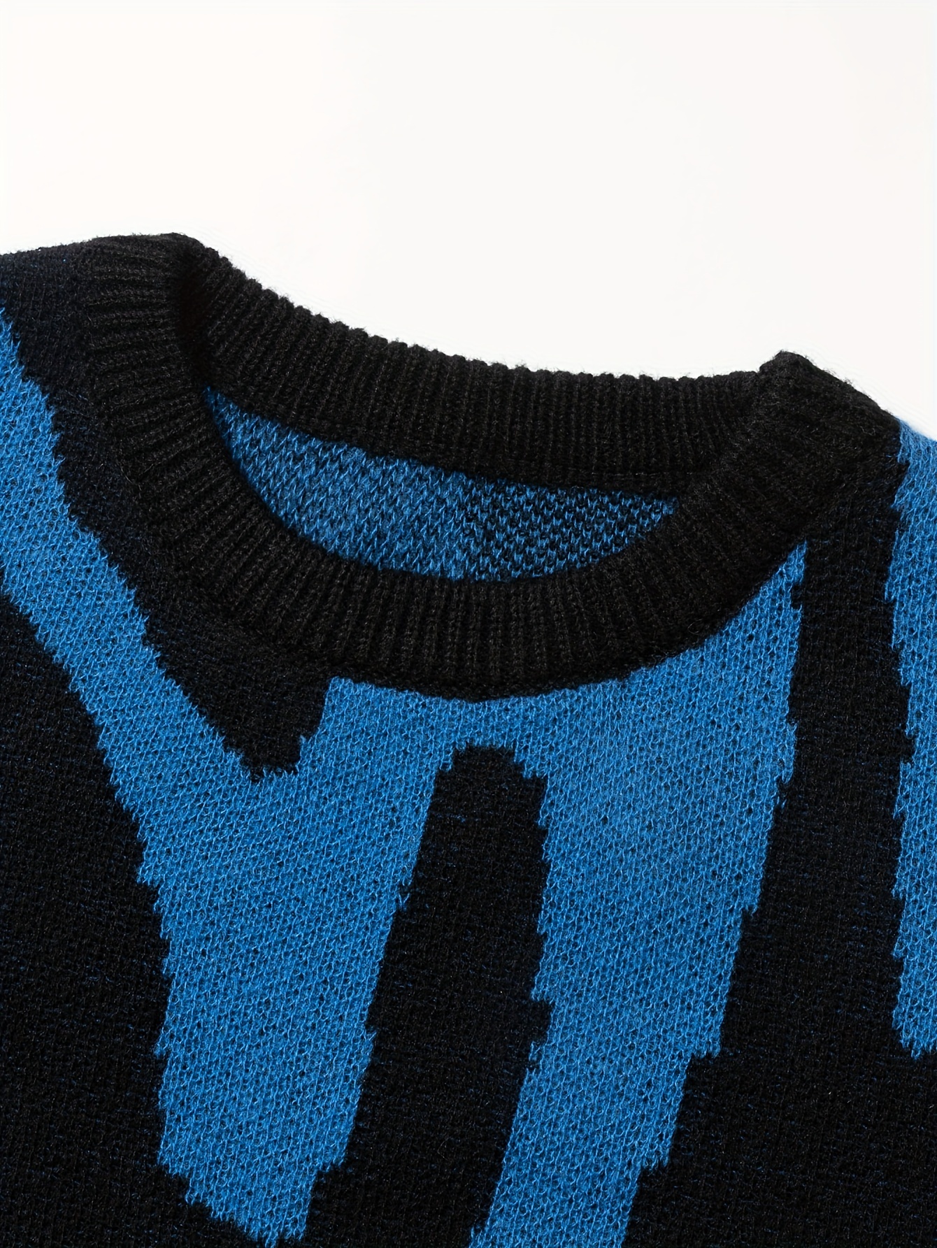 all match knitted letter print sweater mens casual warm slightly stretch crew neck pullover sweater for men fall winter details 40