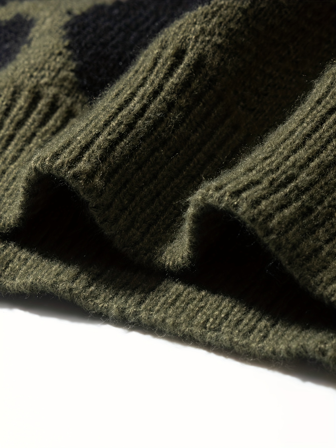 trendy pattern knitted sweater mens casual warm slightly stretch crew neck pullover sweater for men fall winter details 18