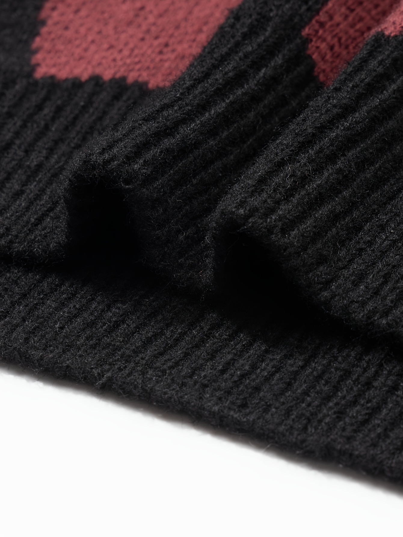 all match knitted letter print sweater mens casual warm slightly stretch crew neck pullover sweater for men fall winter details 22