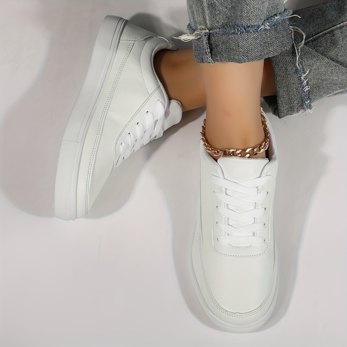 skate shoes men s solid color good grip breathable lace details 0