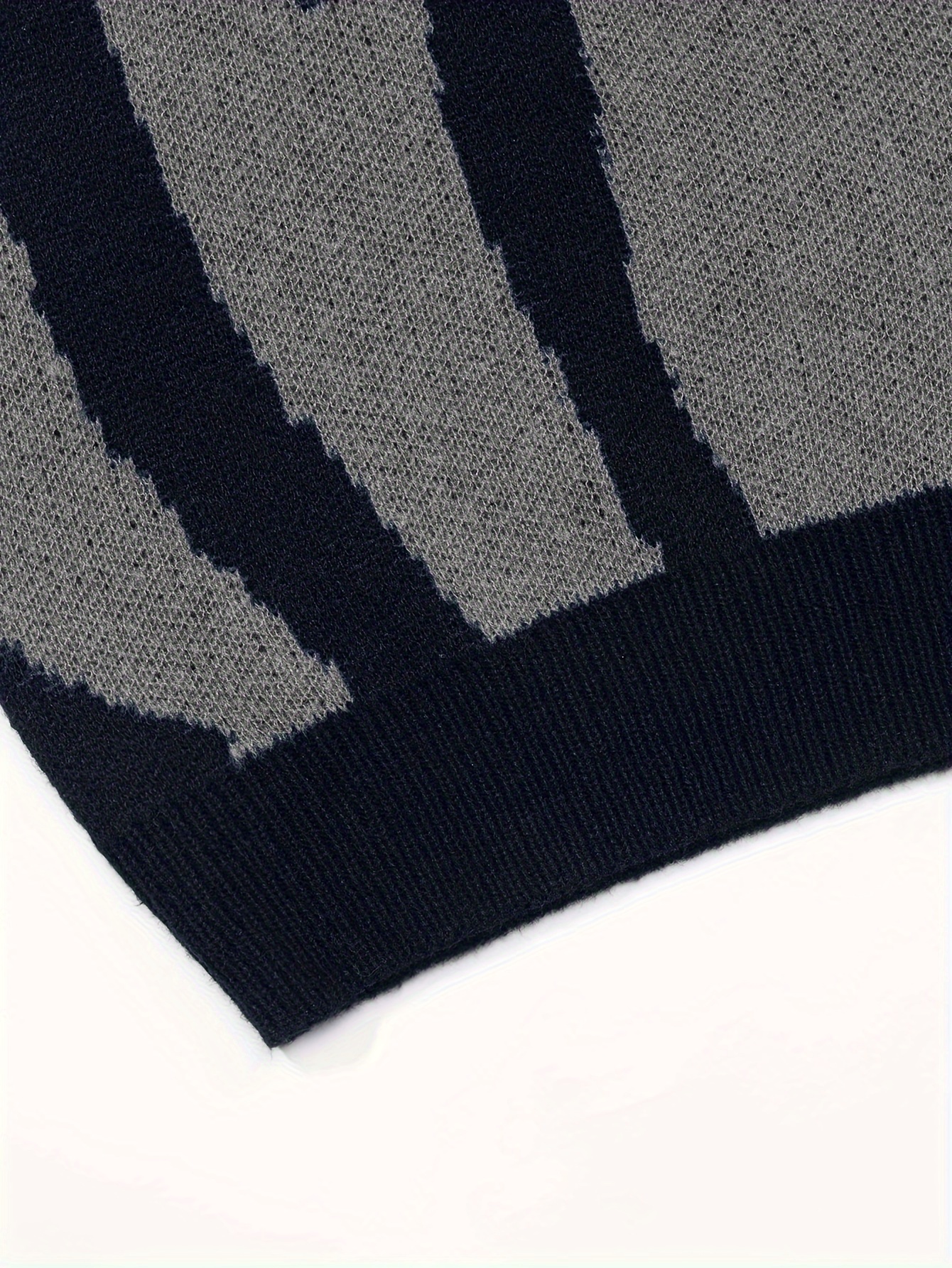 all match knitted letter print sweater mens casual warm slightly stretch crew neck pullover sweater for men fall winter details 8