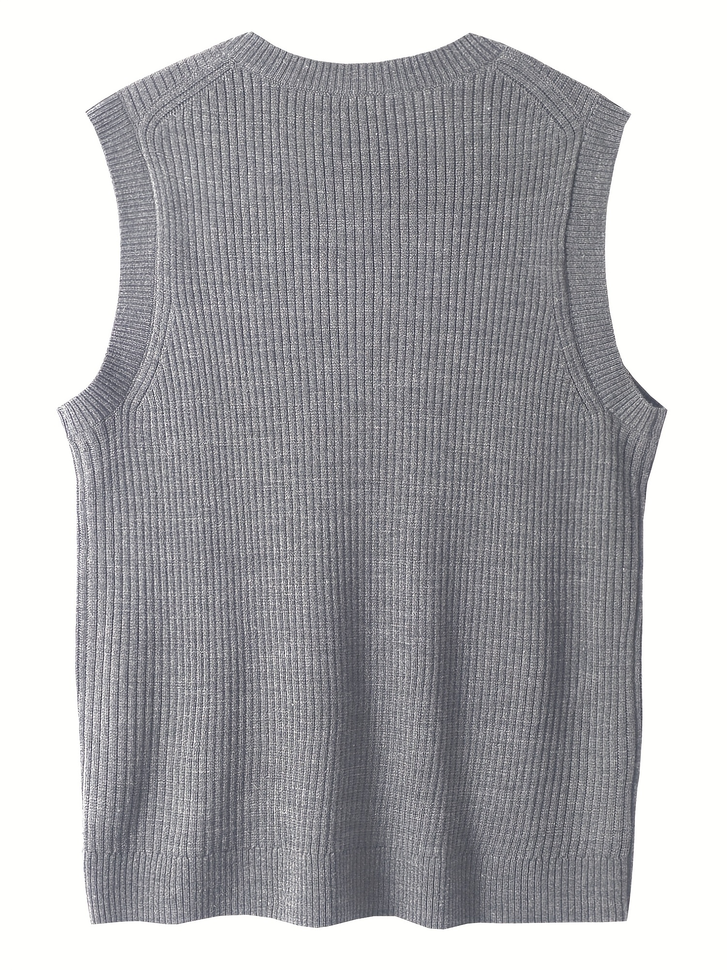 mens v neck sweater vest pullover solid color sleeveless sweaters vest preppy style details 28