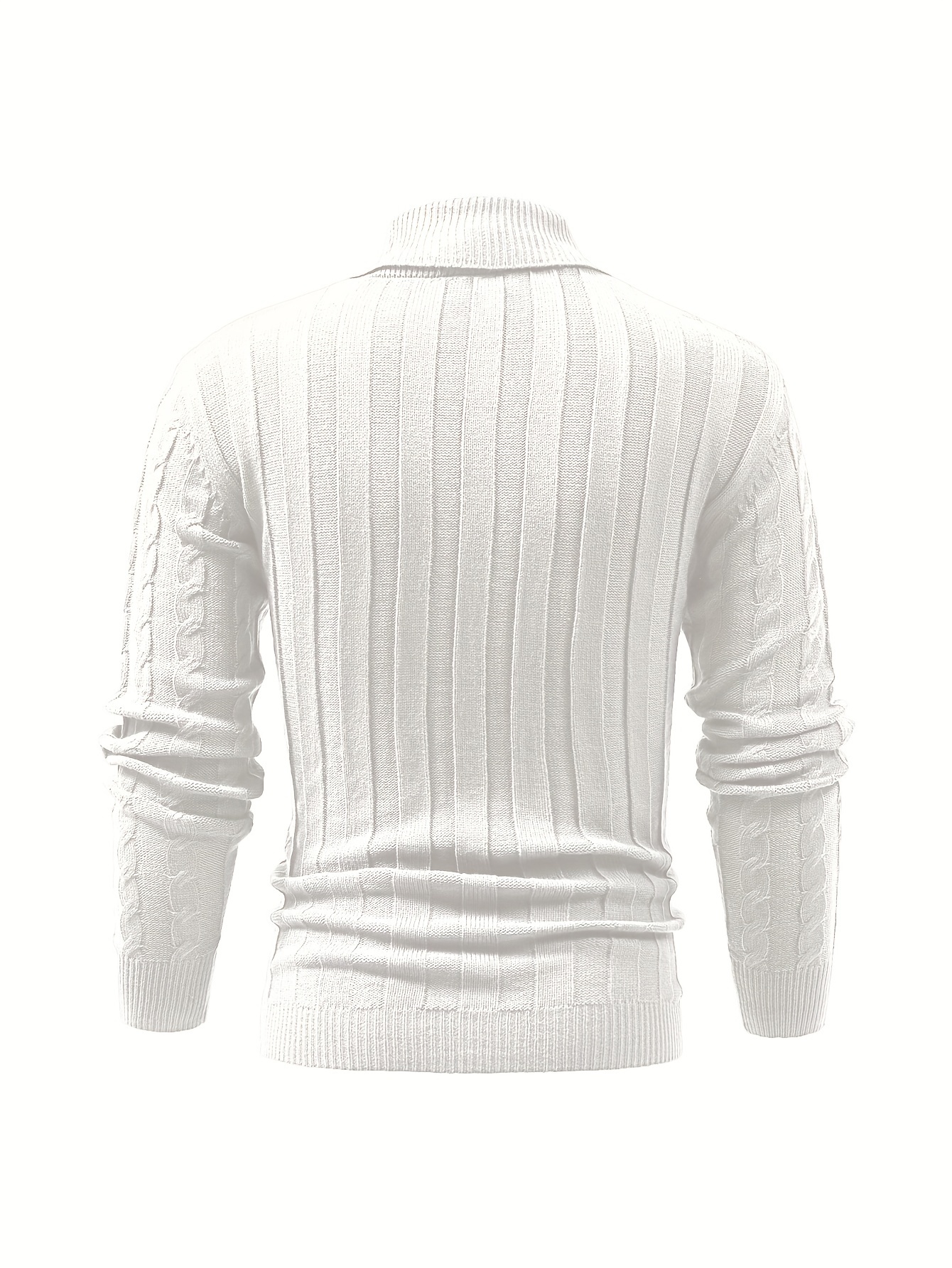 all match knitted shawl collar sweater mens casual warm high stretchy pullover sweater for fall winter details 37