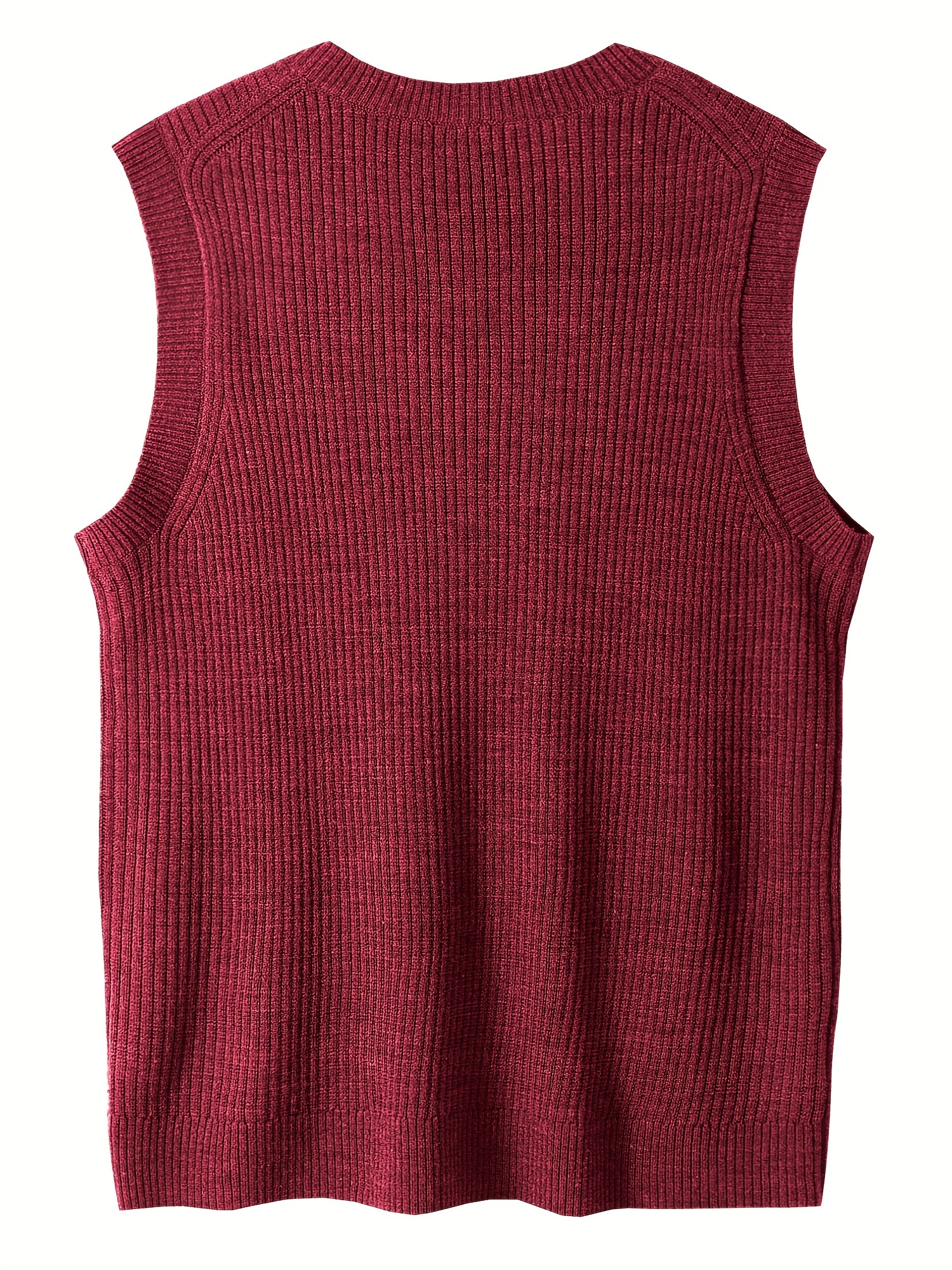mens v neck sweater vest pullover solid color sleeveless sweaters vest preppy style details 16