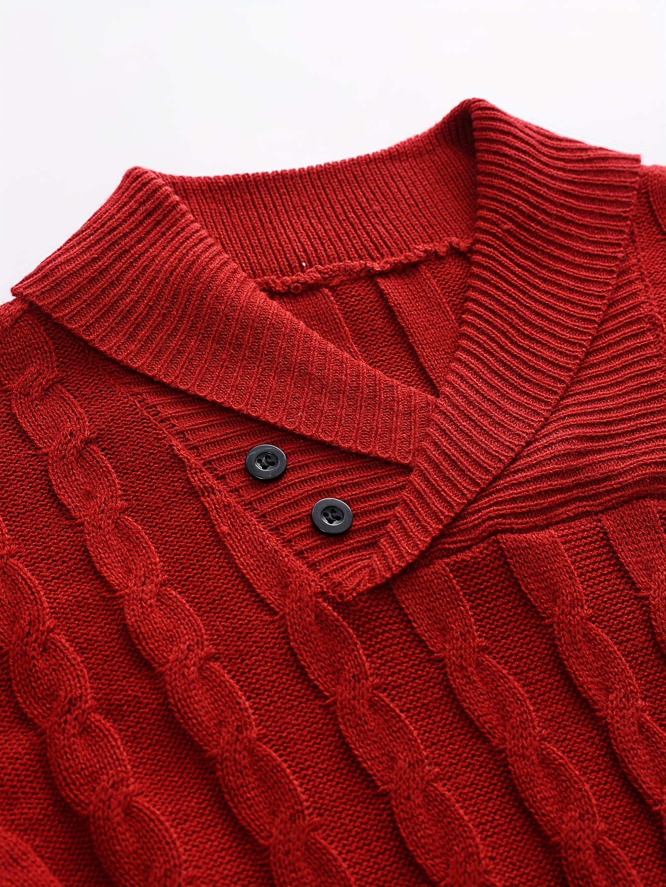 all match knitted shawl collar sweater mens casual warm high stretchy pullover sweater for fall winter details 13