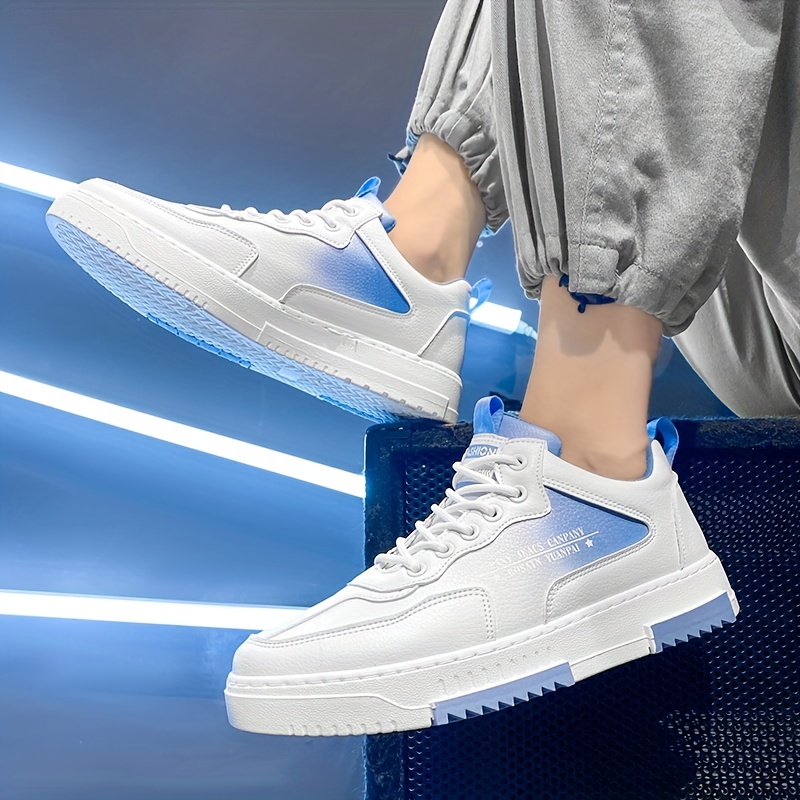 gradient detail skate shoes men s good grip breathable lace details 14