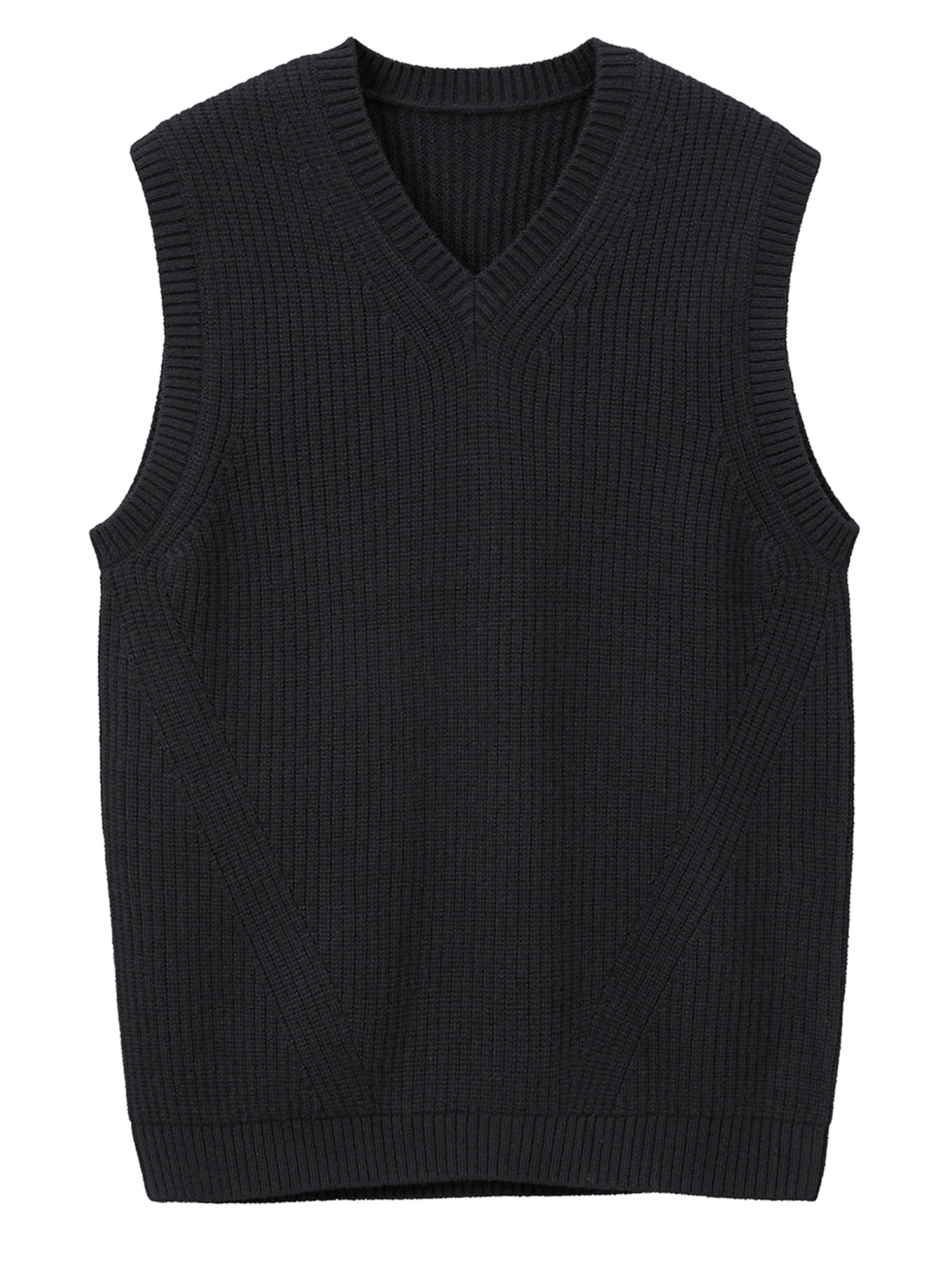 mens v neck sweater vest pullover solid color sleeveless sweaters vest preppy style details 5
