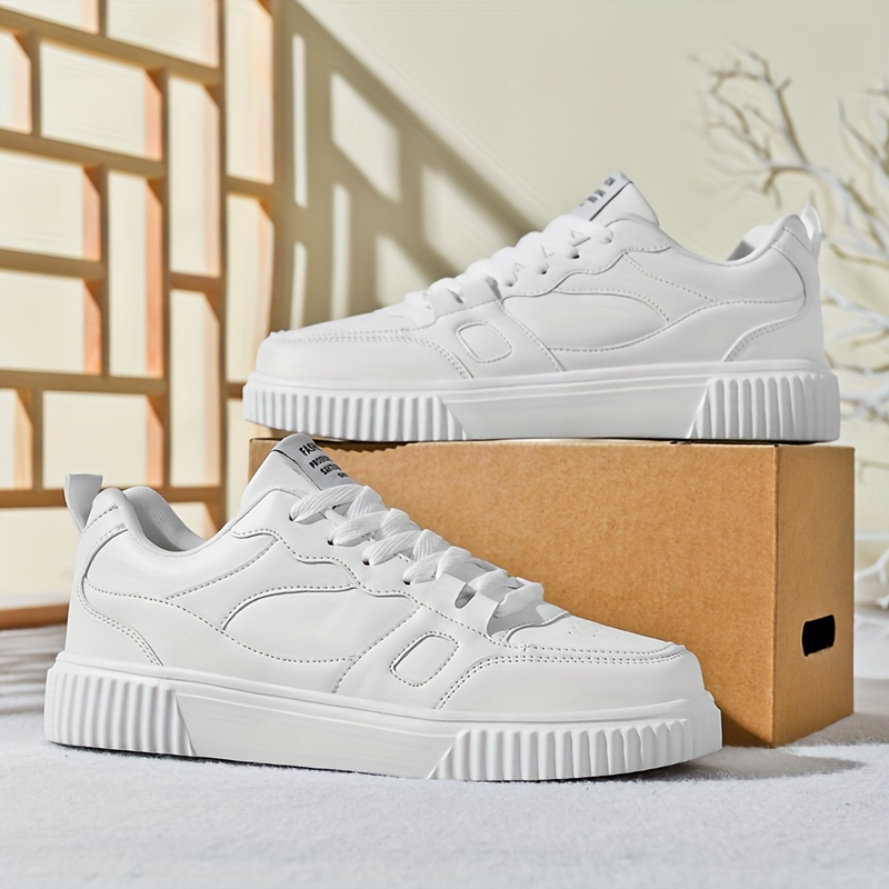 solid/colour block skate shoes men s trendy comfy non slip details 2