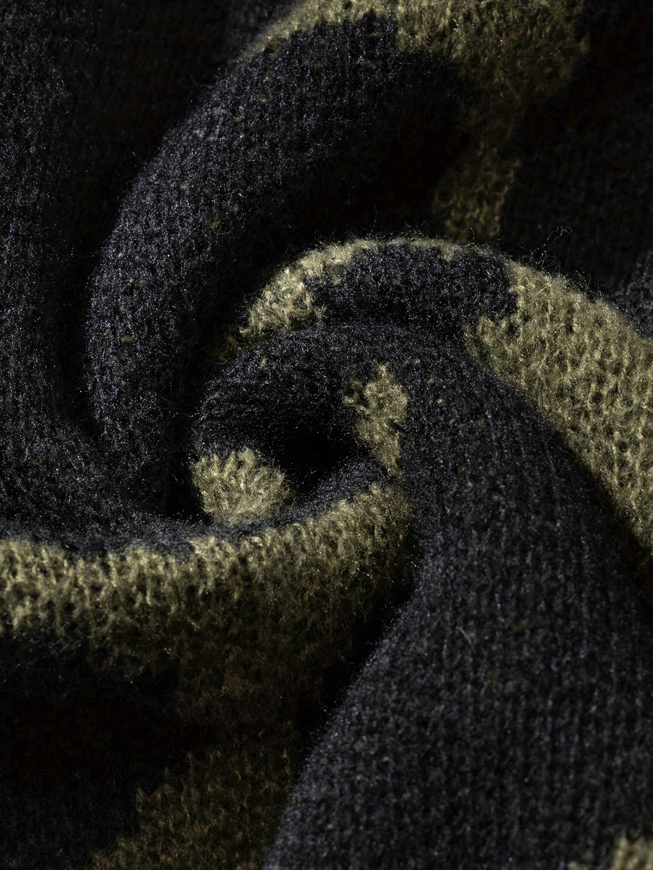 trendy pattern knitted sweater mens casual warm slightly stretch crew neck pullover sweater for men fall winter details 15