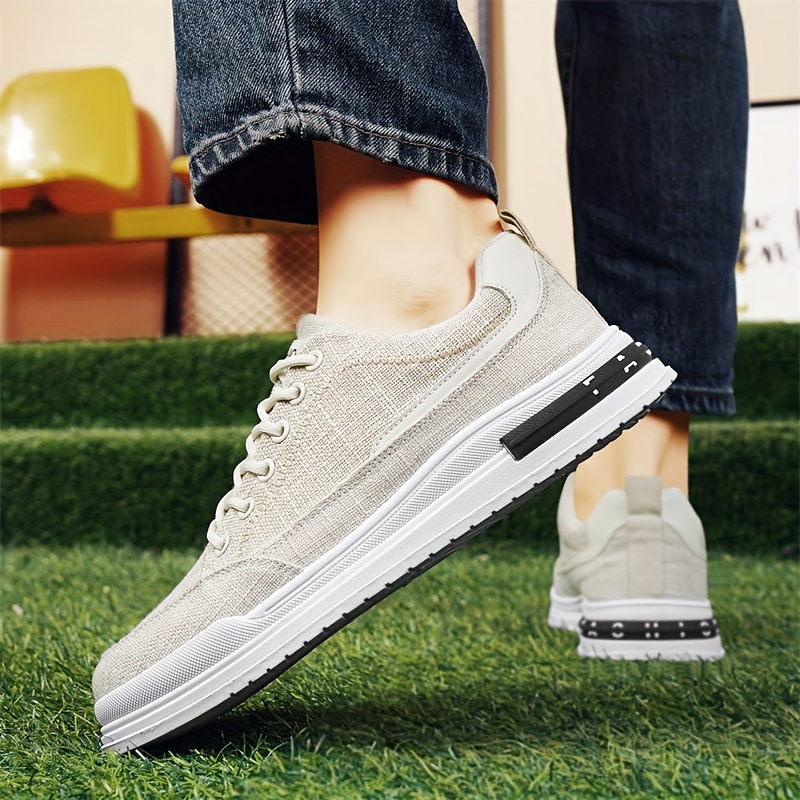 skate shoes men s vintage solid comfy non slip lace casual details 9