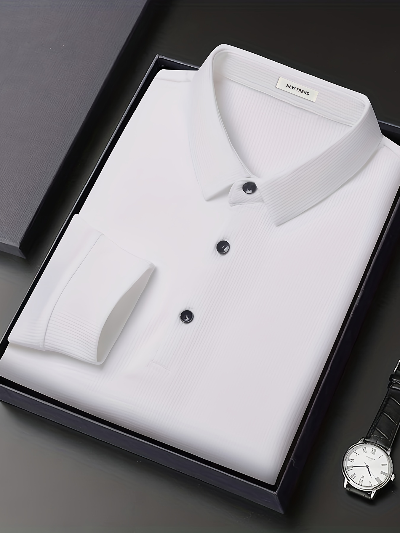 mens casual lapel shirt elegant lapel long sleeve tops details 27