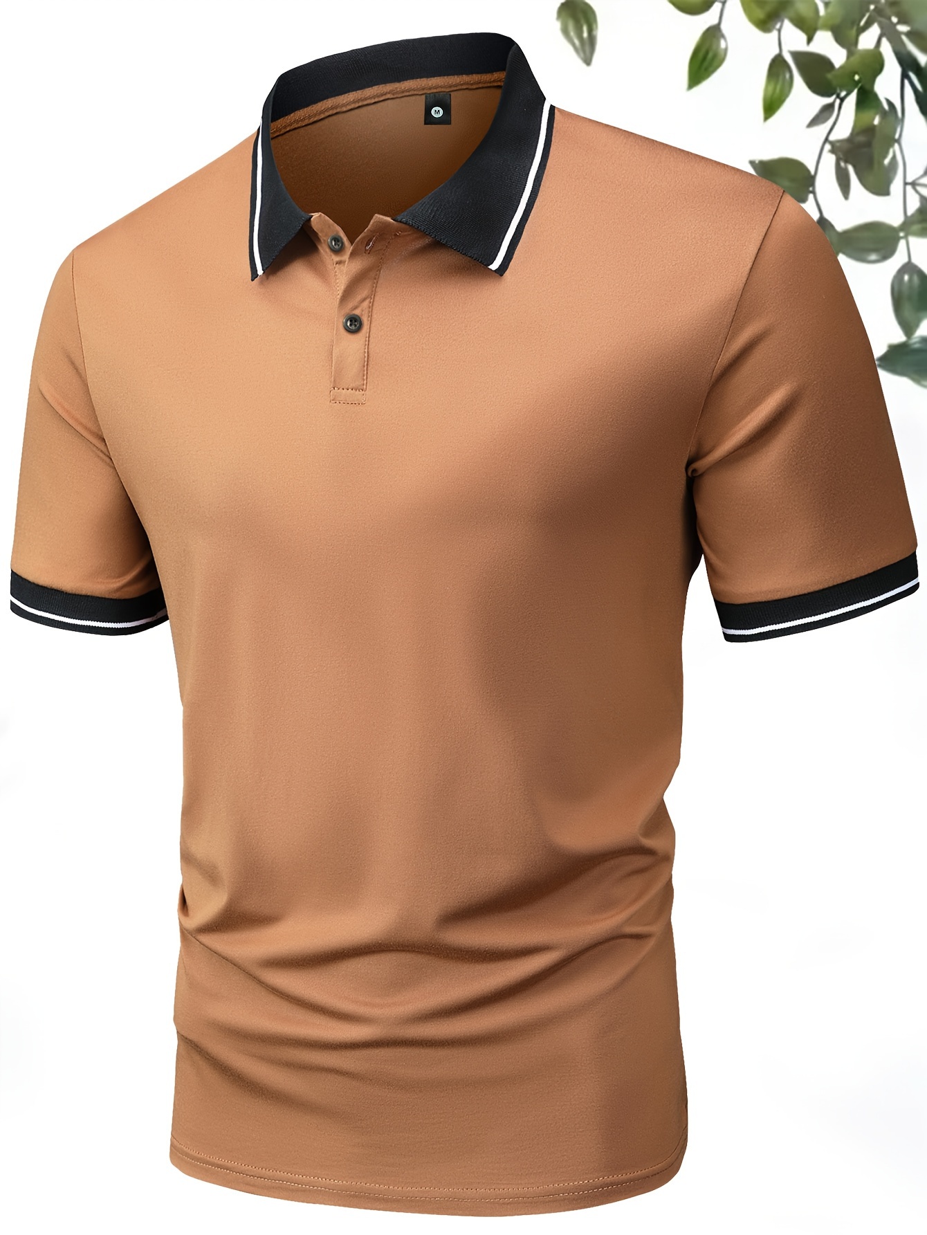 3Pcs Breathable Regular Fit Golf Shirt, Men s Casual V-Neck T-Shirt Short Sleeve For Summer, Men s Clothing details 9