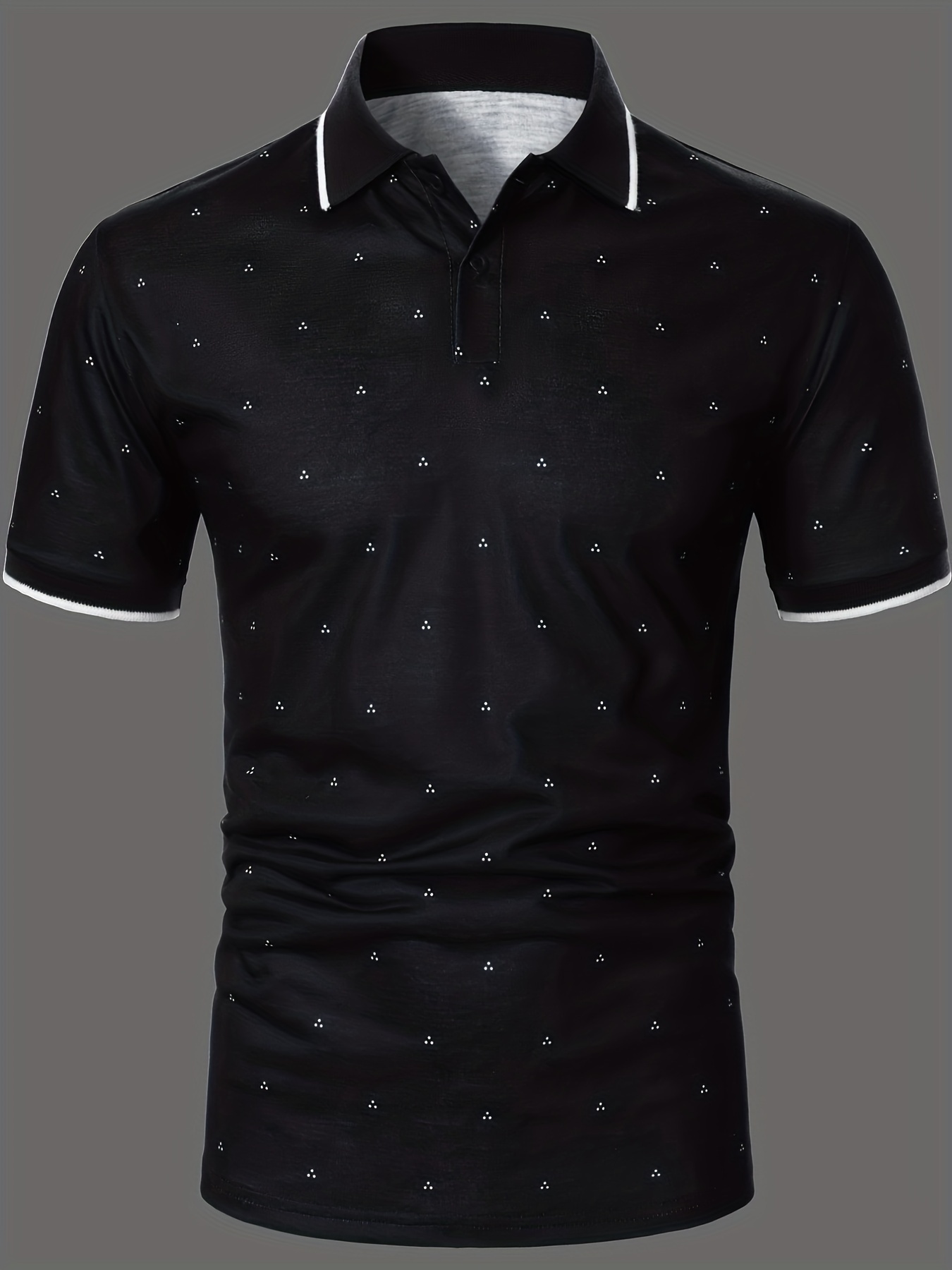 mens shirts casual navy blue slim fit lapel button up shirt details 28