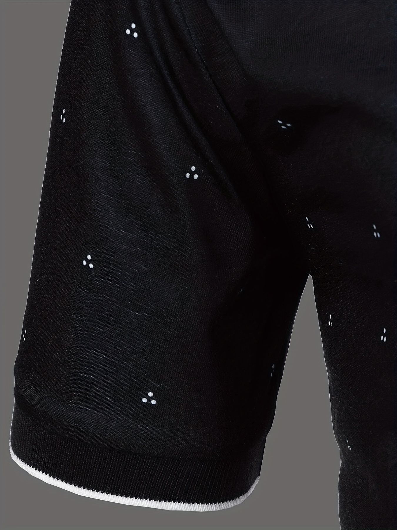 mens shirts casual navy blue slim fit lapel button up shirt details 29