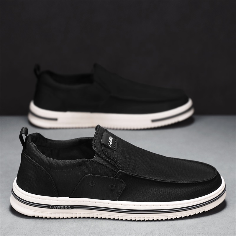 slip canvas shoes men s solid colour woven breathable comfy details 5