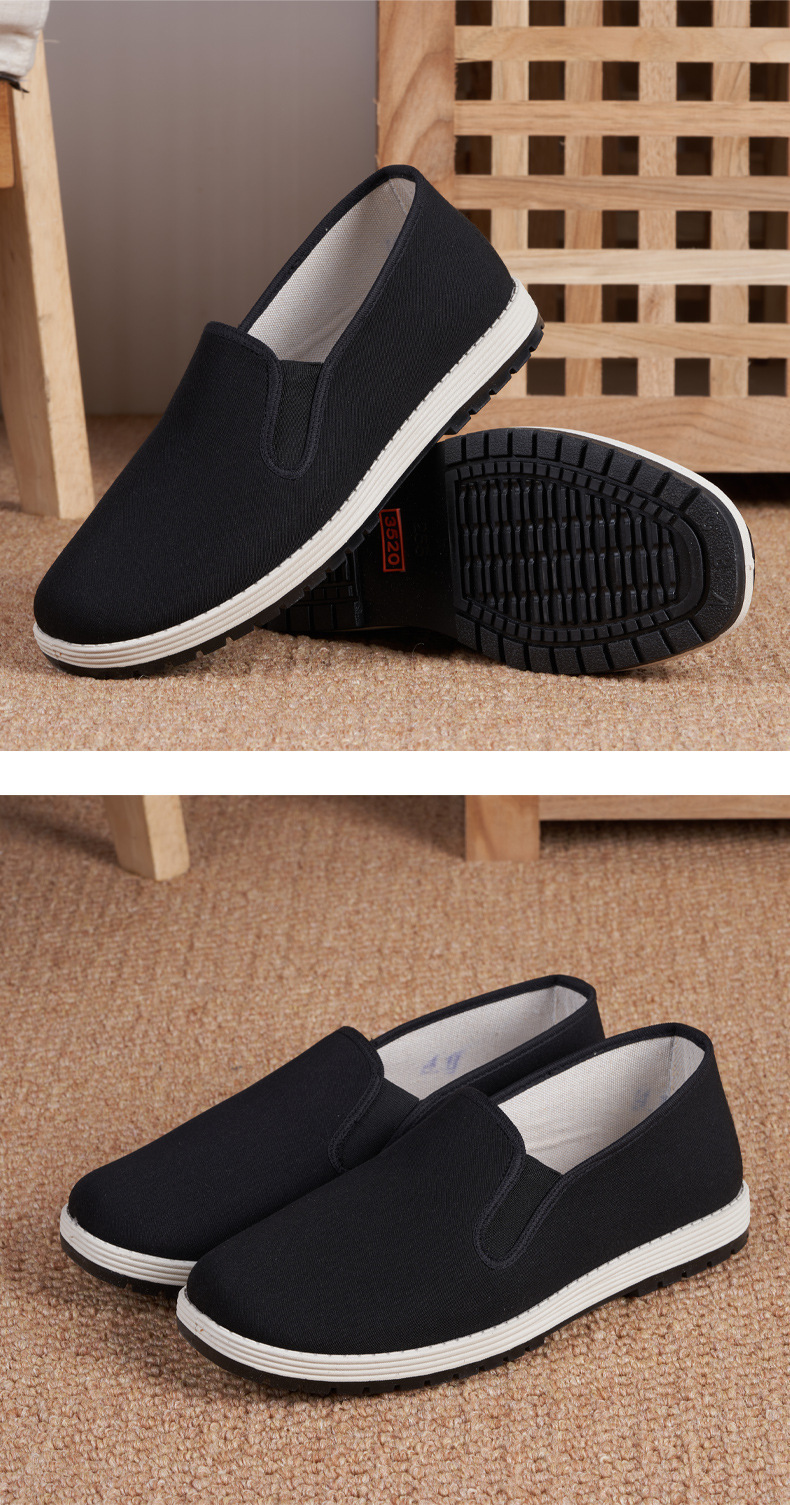 mens traditional breathable slip on canvas walking shoes comfy non slip casual tai chi kung fu training shoes men s shoes temu details 10