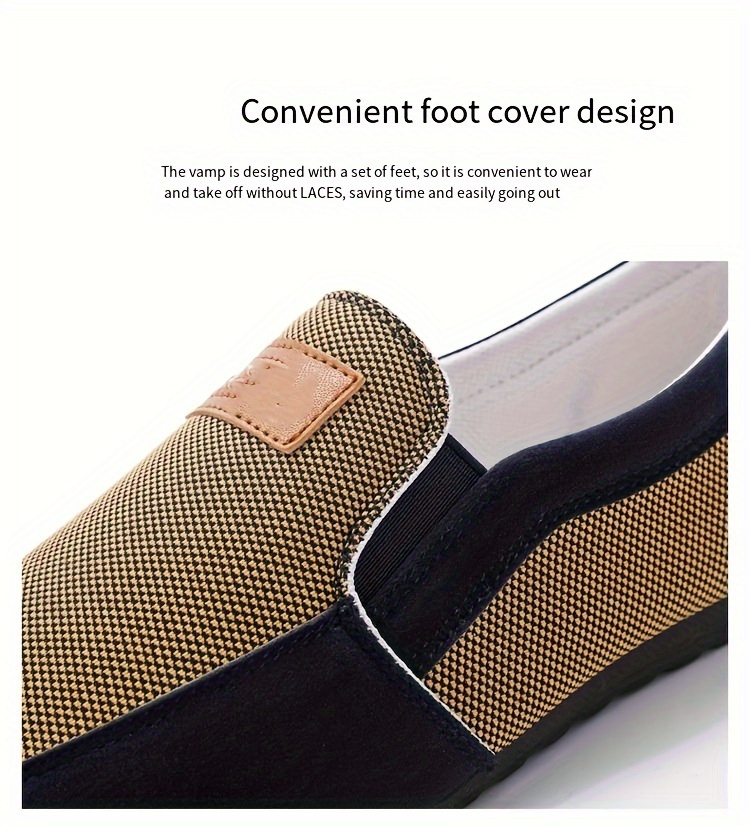 slip canvas shoes men s breathable comfy non slip durable details 0