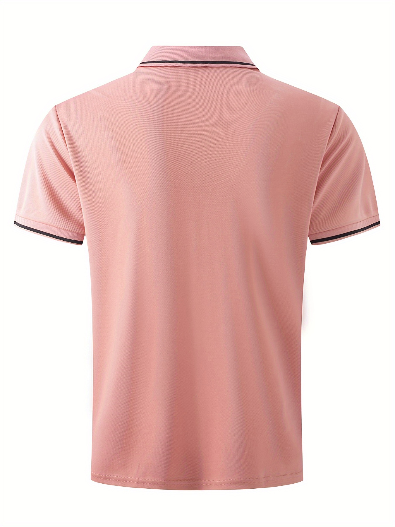 shirt, casual contrast binding mens short sleeve lapel sports shirt summer outdoor gift for men details 31