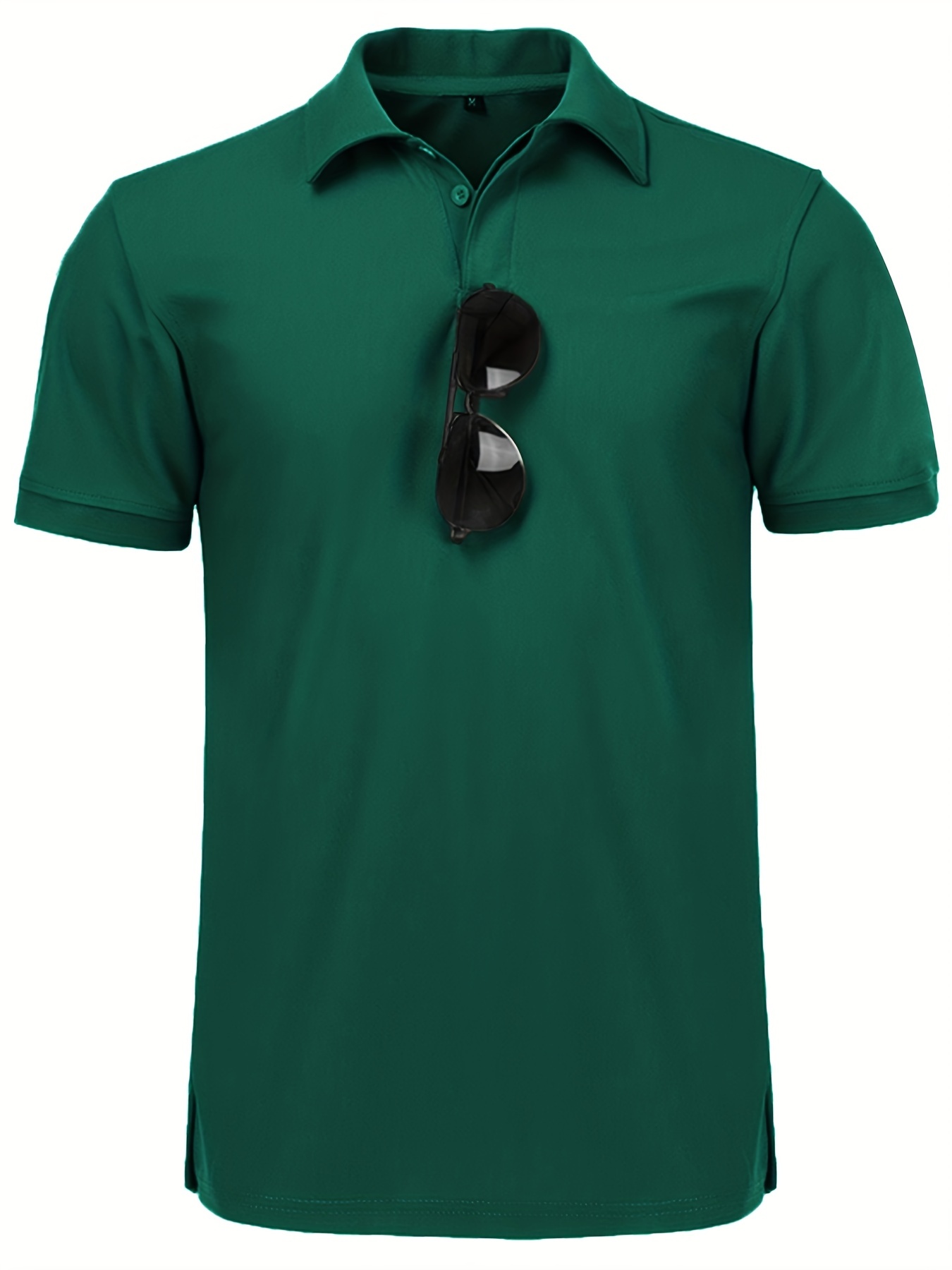 classic design golf shirt mens casual mid stretch short sleeve lapel shirt for summer details 55