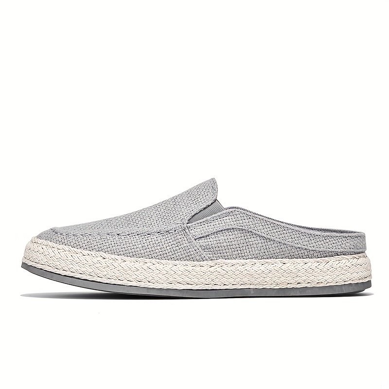 slip flaxen mule shoes men s casual espadrille decor casual details 7