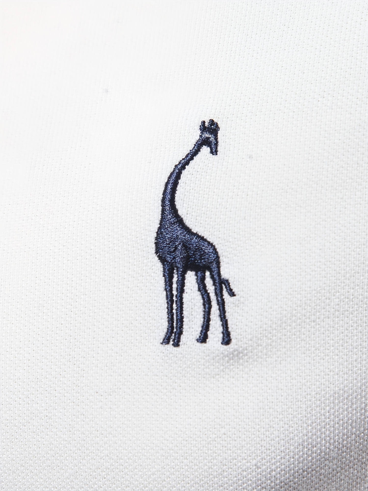 mens solid giraffe embroidery short sleeve lapel shirts mens fashion leisurewear for spring fall golf sports details 31