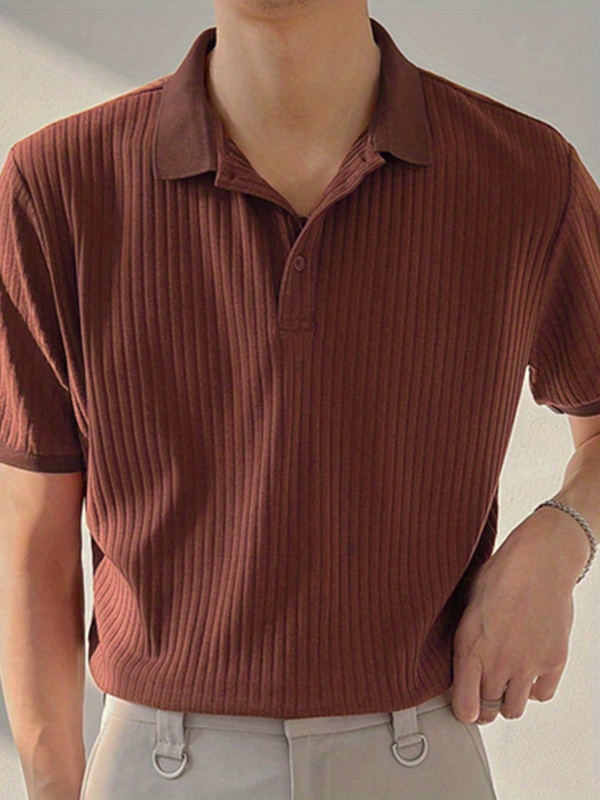 mens casual solid button up short sleeve lightweight shirt mens top for summer tops for men details 0