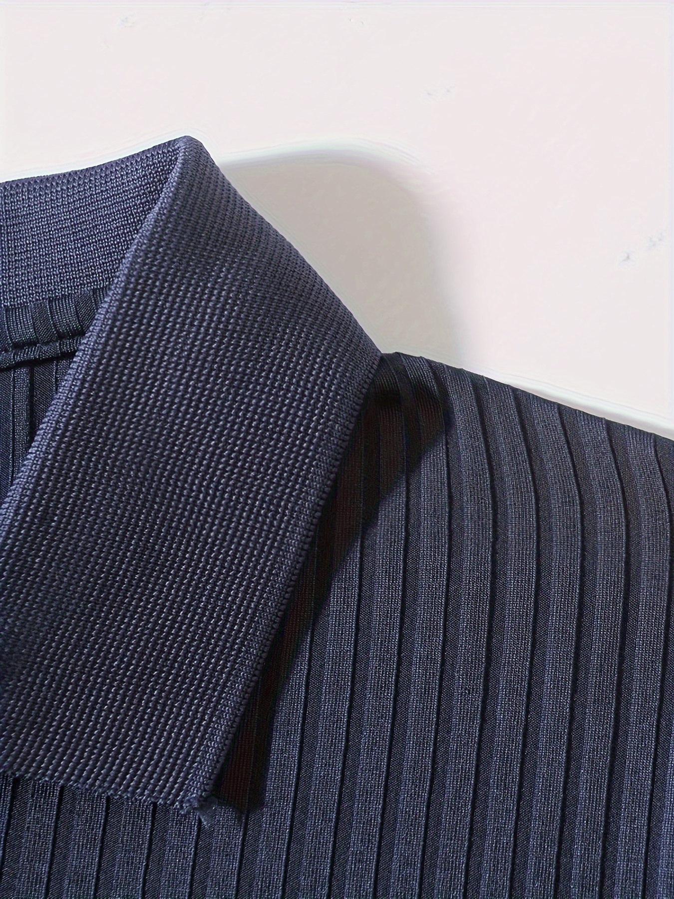 lapel shirt, ribbed mens all match sweetheart v neck long sleeve lapel shirt spring fall outdoor activity details 34