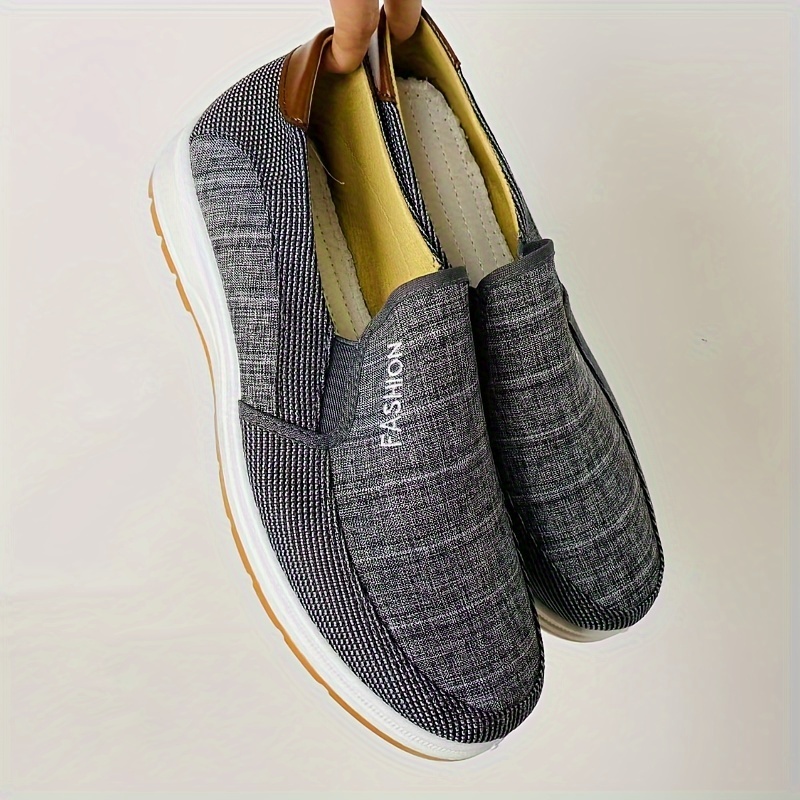 slip canvas shoes men s solid colour breathable comfy non details 6