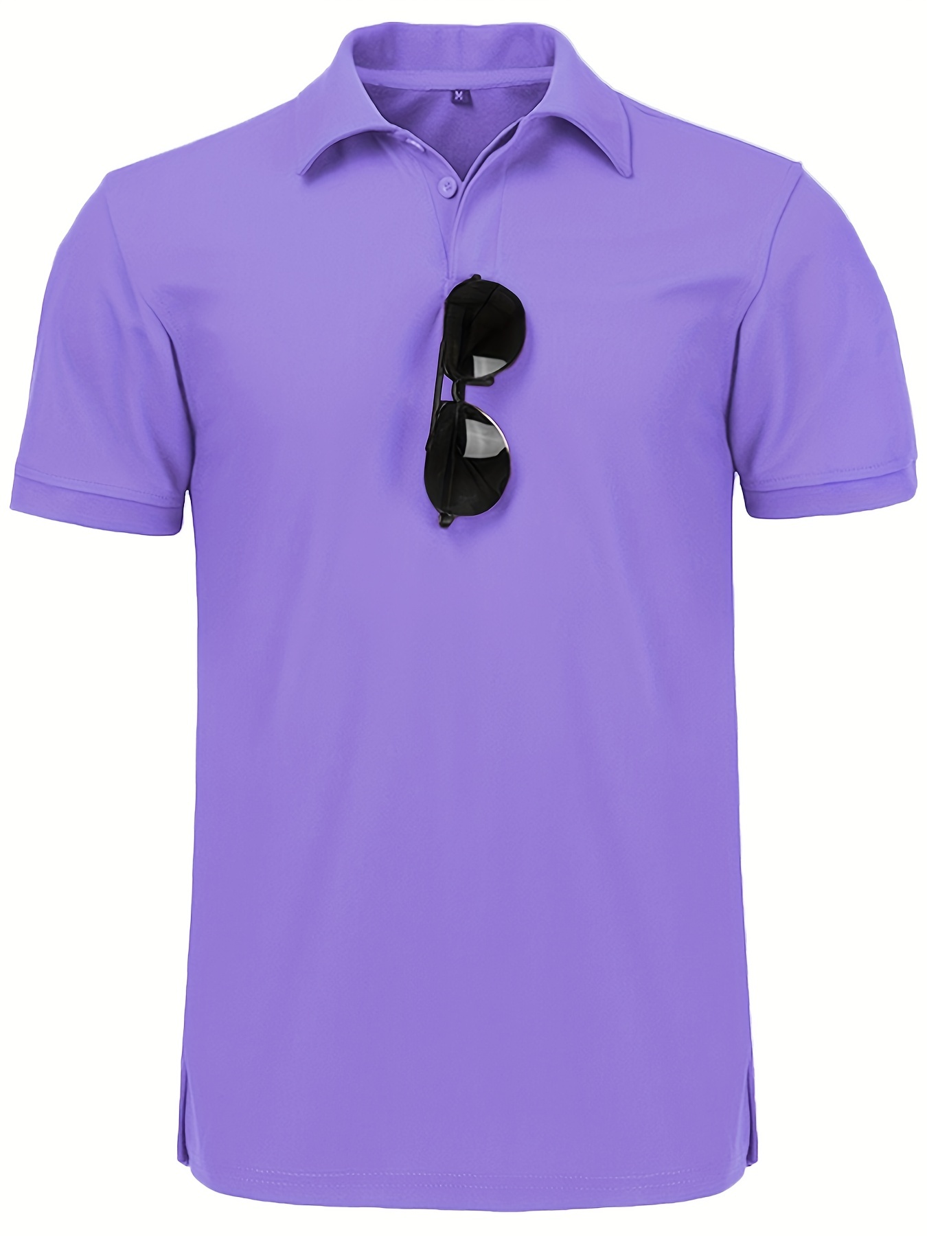 classic design golf shirt mens casual mid stretch short sleeve lapel shirt for summer details 21