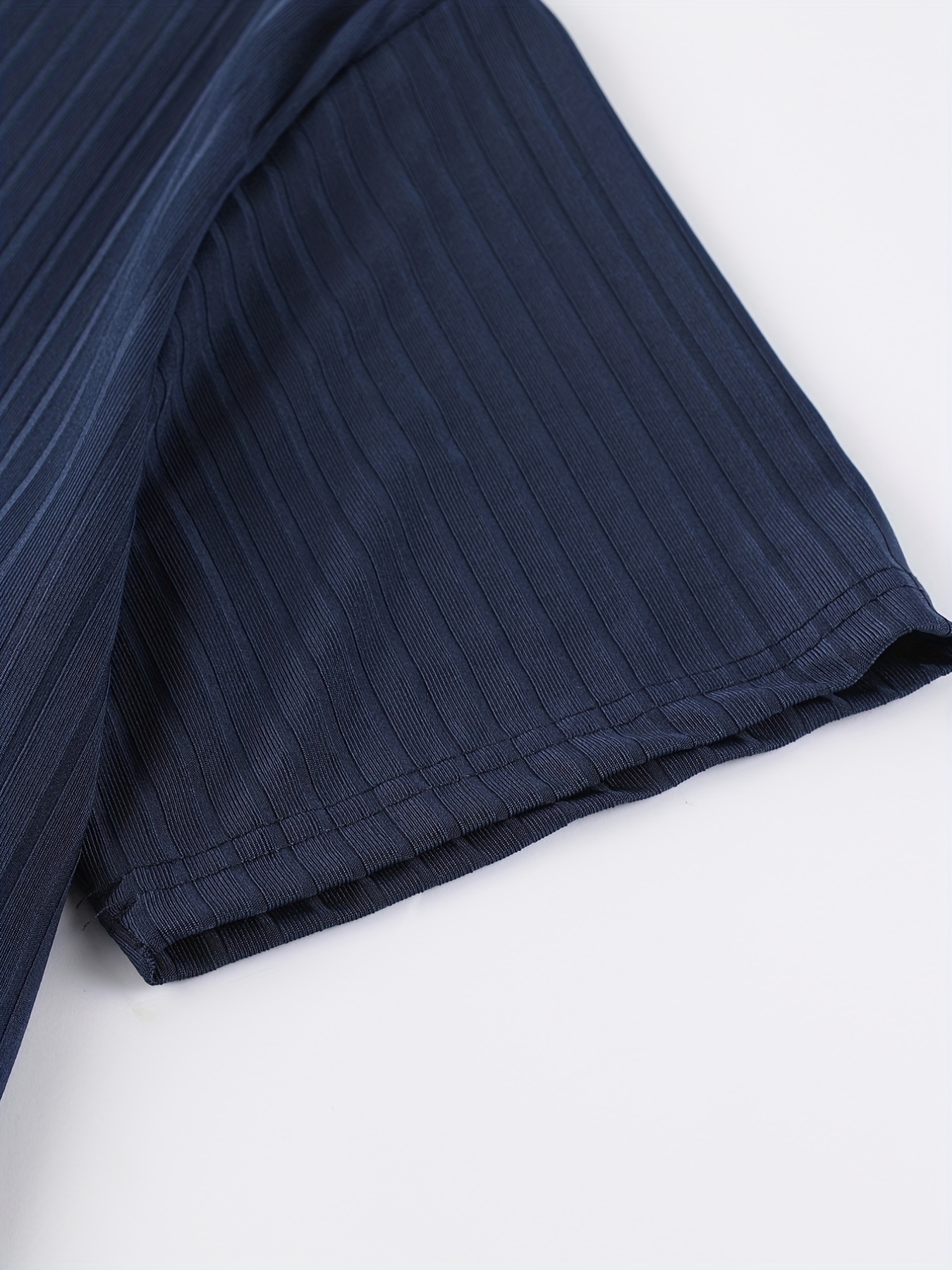 mens solid creative top casual high stretch short sleeve lapel shirt mens clothes for summer outdoor details 36