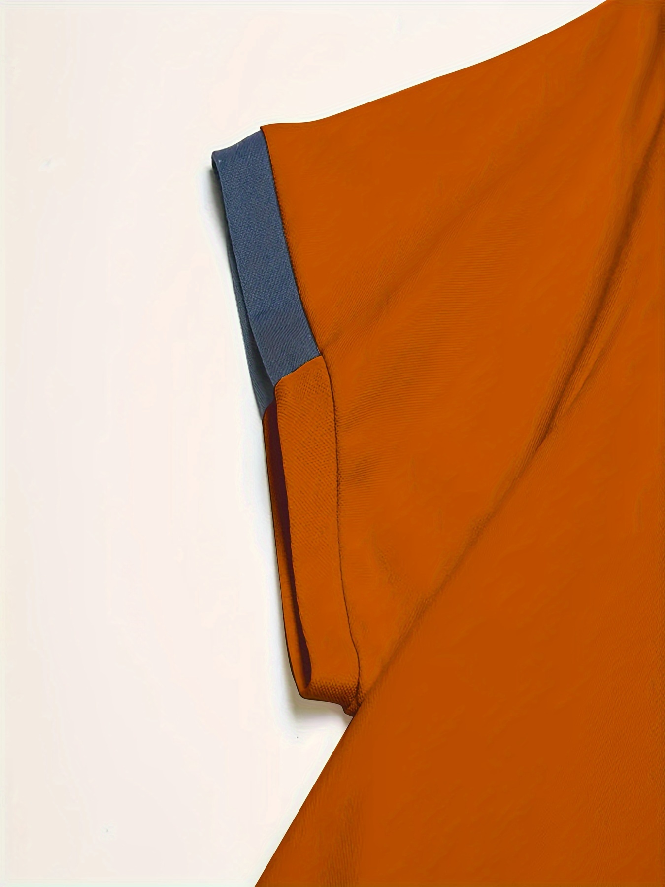 breathable regular fit contrast color design golf shirt mens casual v neck t shirt short sleeve for summer mens clothing details 2