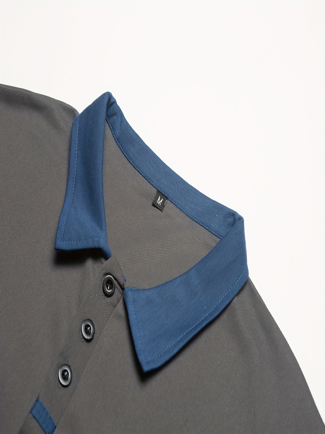 breathable regular fit contrast color design golf shirt mens casual v neck t shirt short sleeve for summer mens clothing details 47