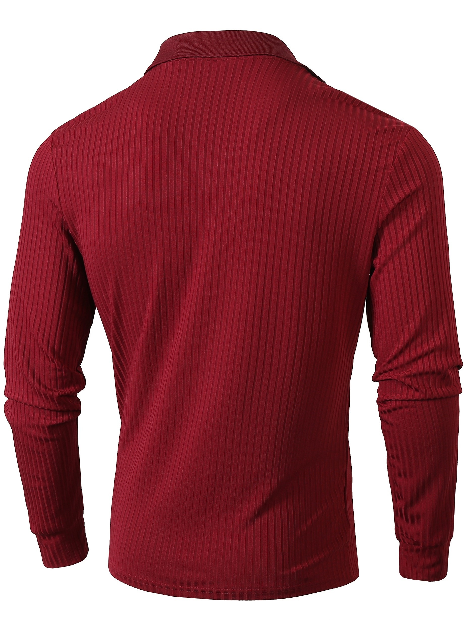 lapel shirt, ribbed mens all match sweetheart v neck long sleeve lapel shirt spring fall outdoor activity details 16