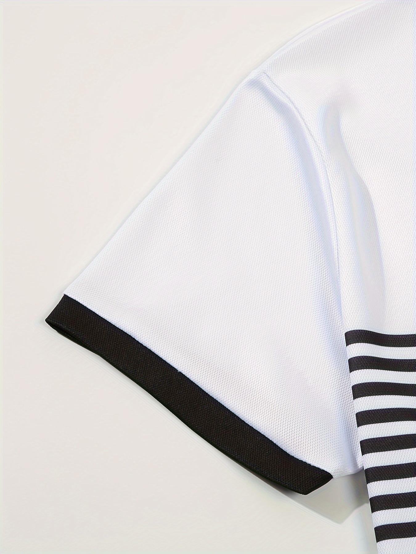 lapel shirt, striped mens casual color block short sleeve lapel shirt with chest pocket for summer golf details 34