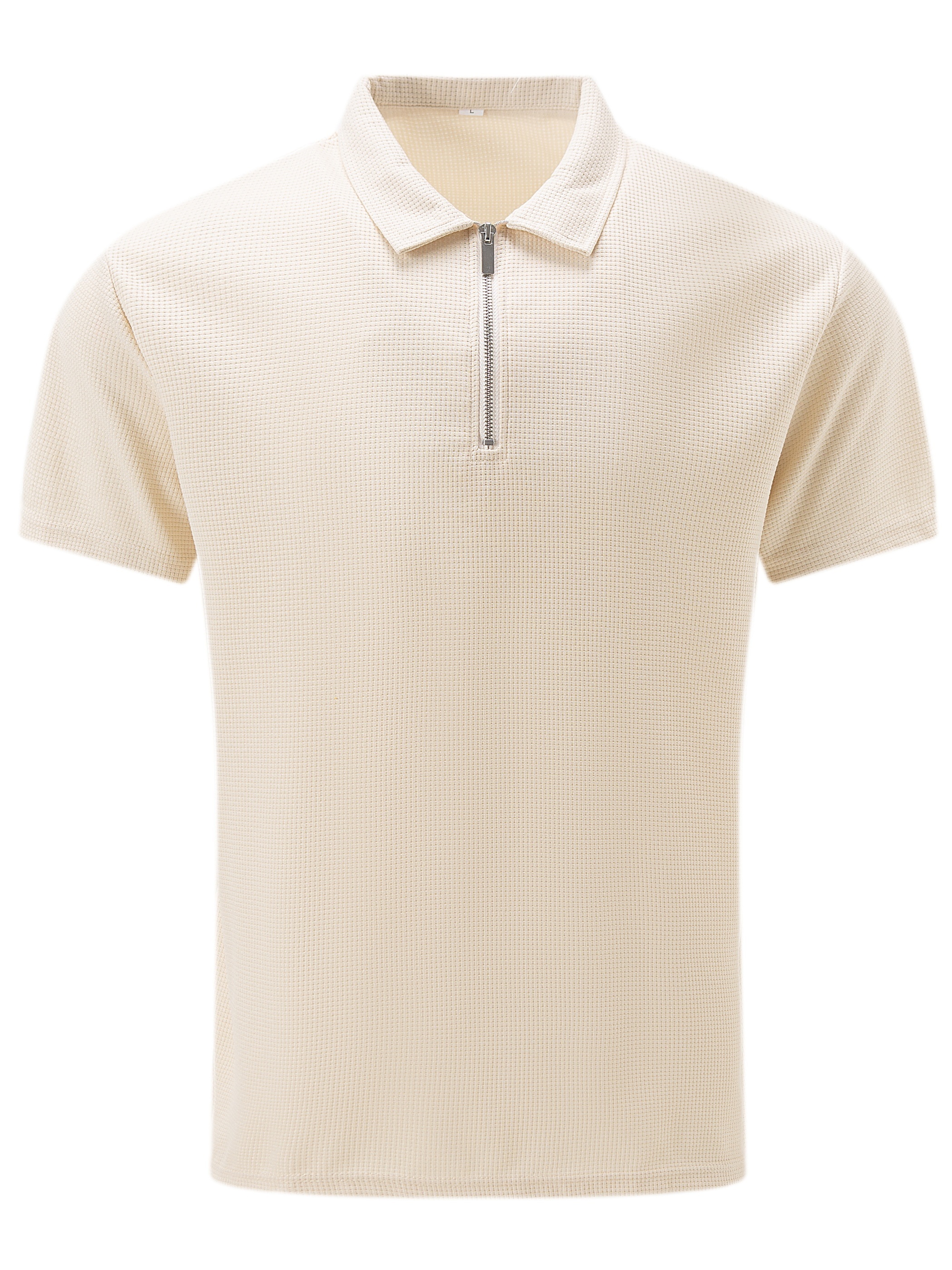 mens solid short sleeve zipper shirt casual male shirt for summer outdoor gift for men details 29