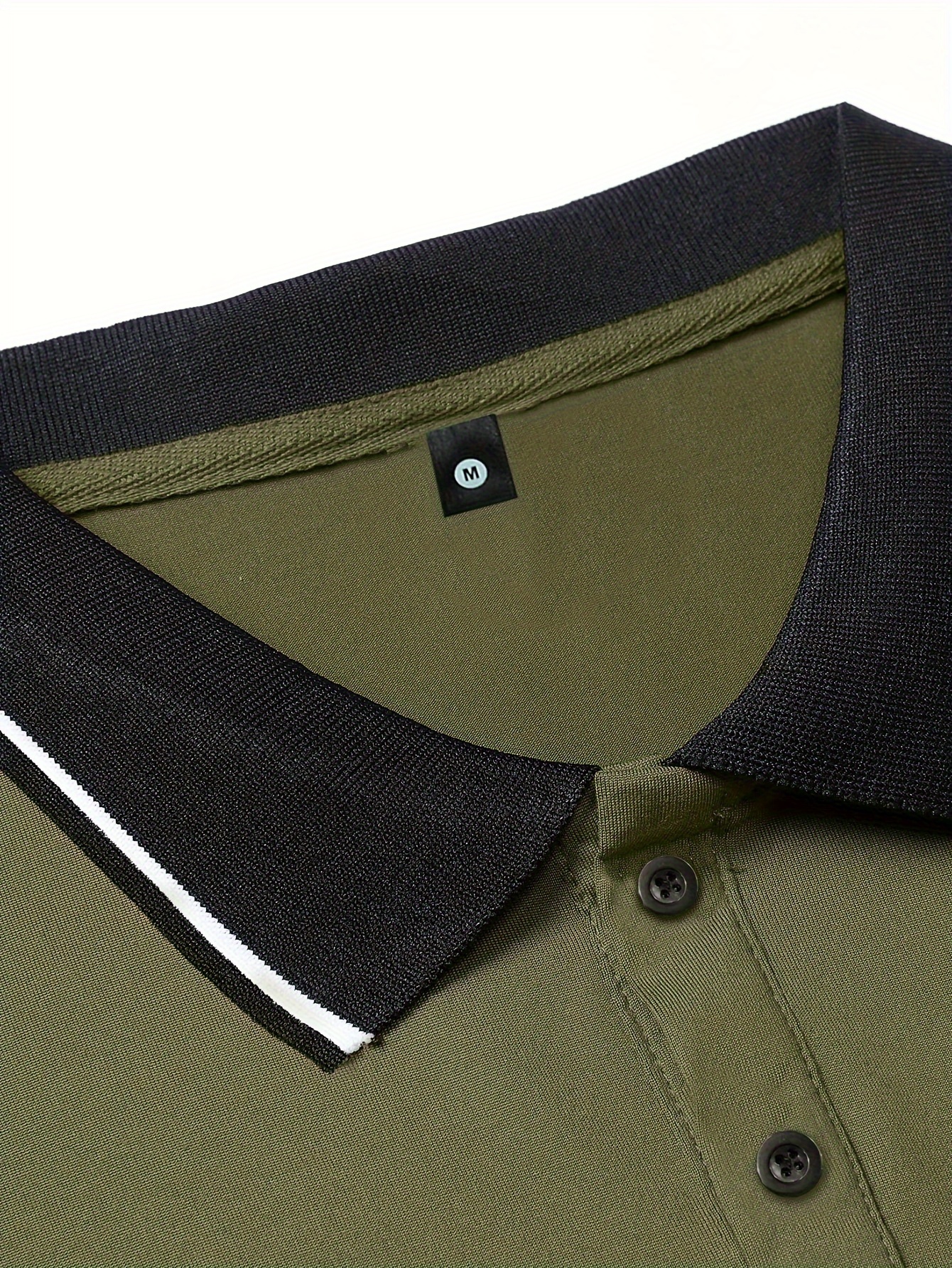 3Pcs Breathable Regular Fit Golf Shirt, Men s Casual V-Neck T-Shirt Short Sleeve For Summer, Men s Clothing details 23