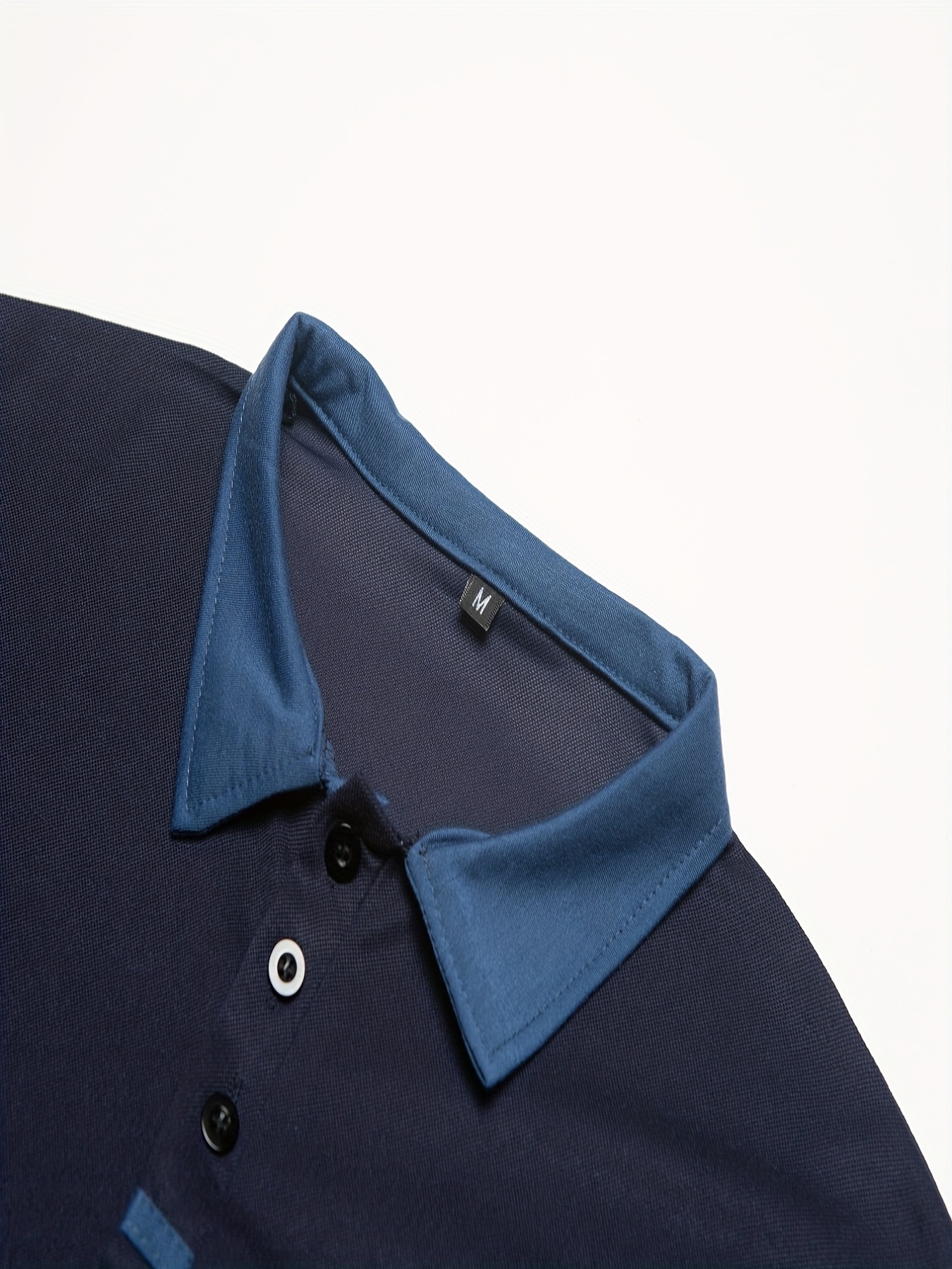 breathable regular fit contrast color design golf shirt mens casual v neck t shirt short sleeve for summer mens clothing details 38