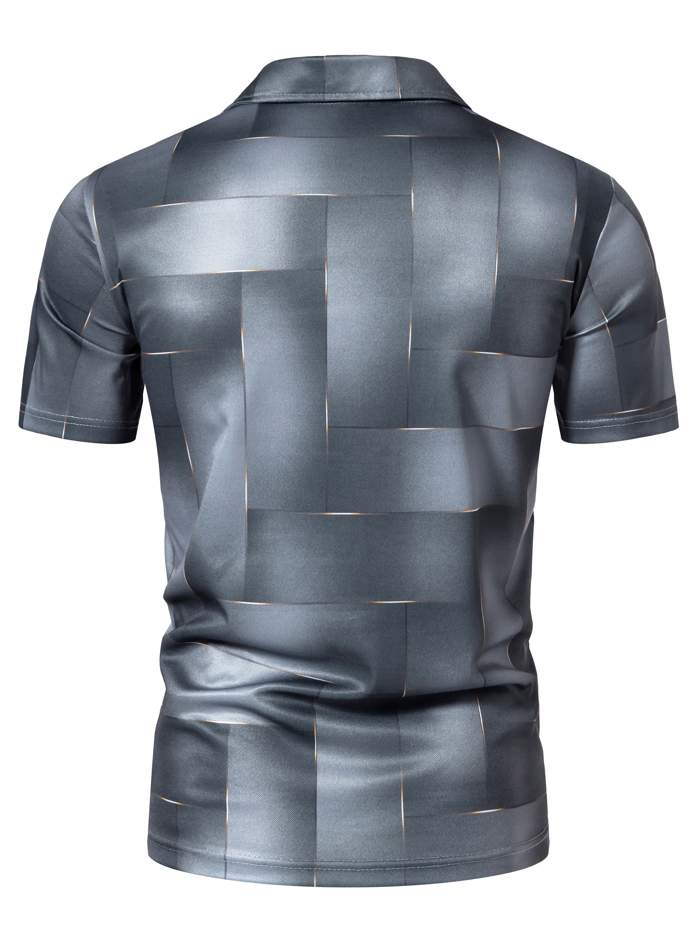 stylish mens casual button up short sleeve lightweight shirt mens clothes for summer details 15