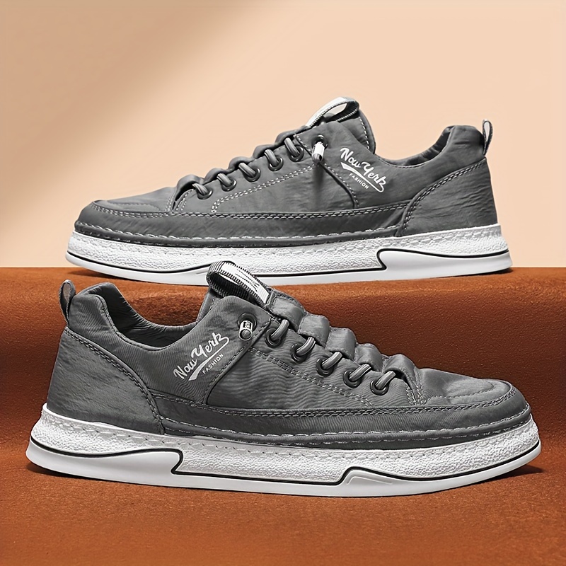 mens skate shoes with good grip lace up sneakers mens footwear men s shoes temu details 7