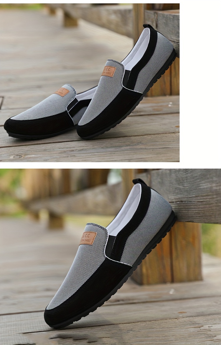 slip canvas shoes men s breathable comfy non slip durable details 10