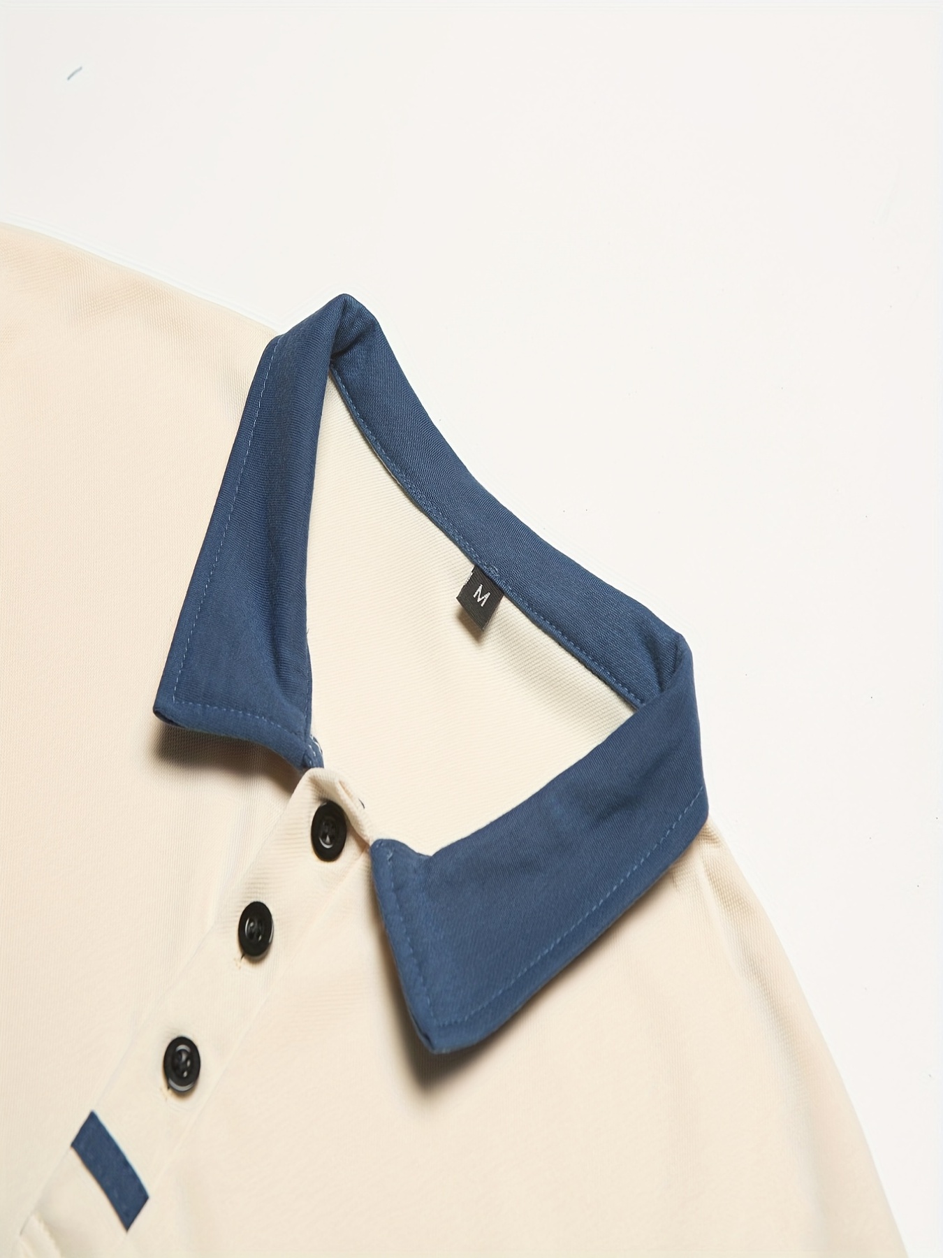 breathable regular fit contrast color design golf shirt mens casual v neck t shirt short sleeve for summer mens clothing details 20